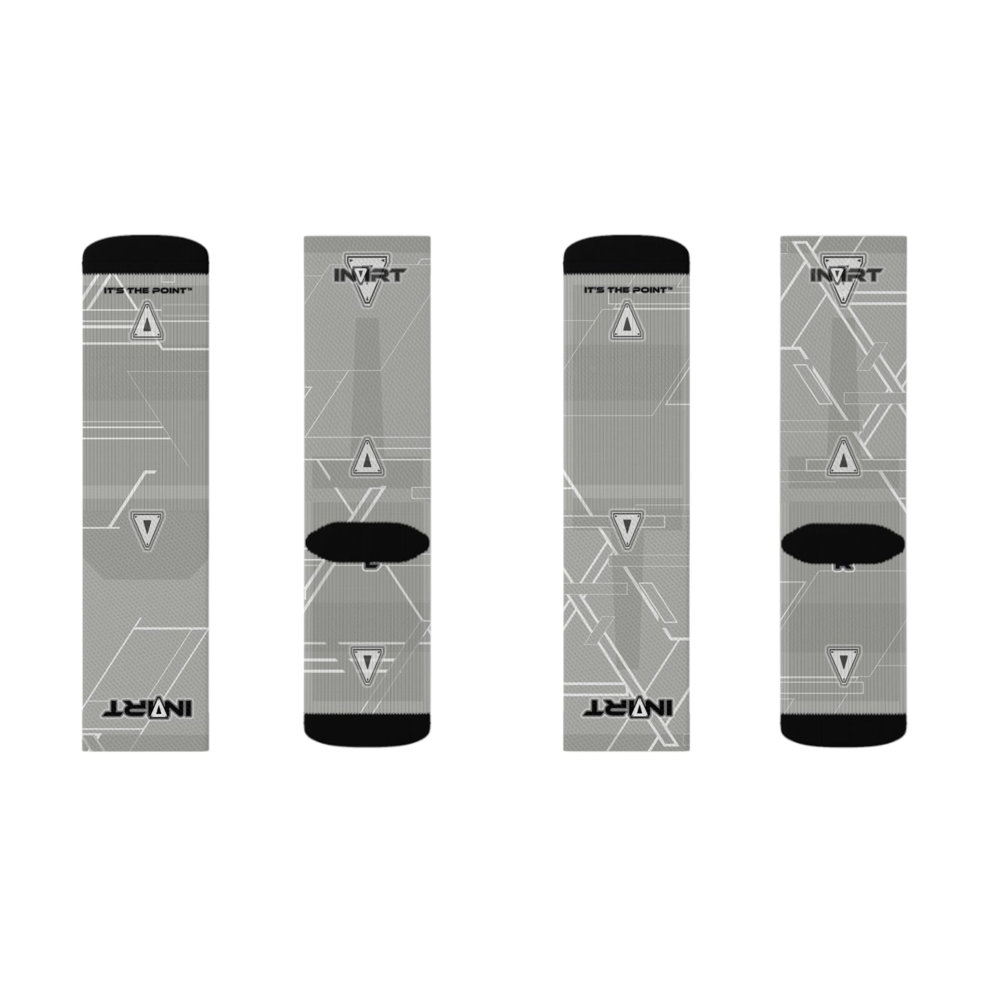 Cyber Neutral Grey Socks