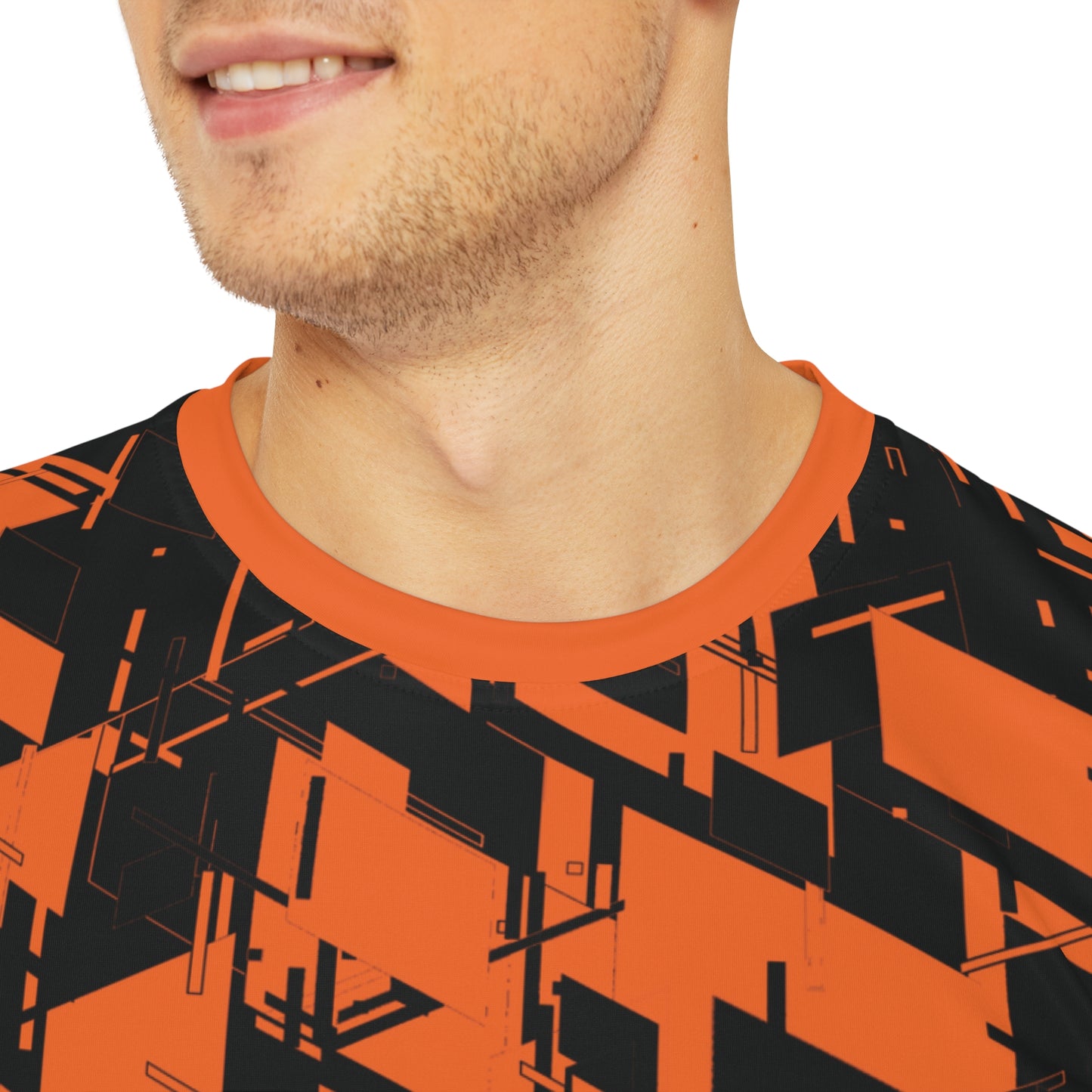 Men's Cyber Line Orange V2 T Shirt