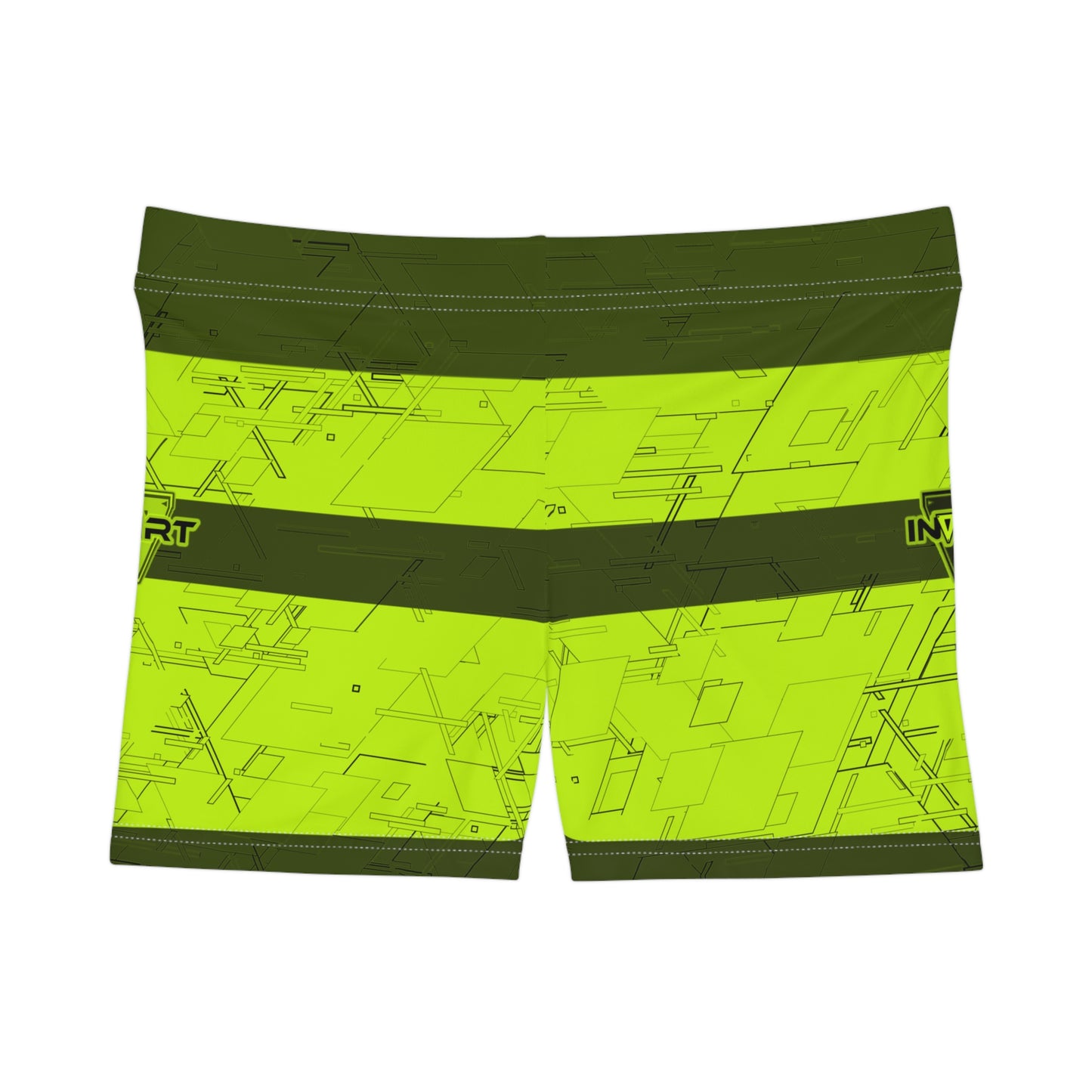 Cyber Plasma Green Fitness Shorts