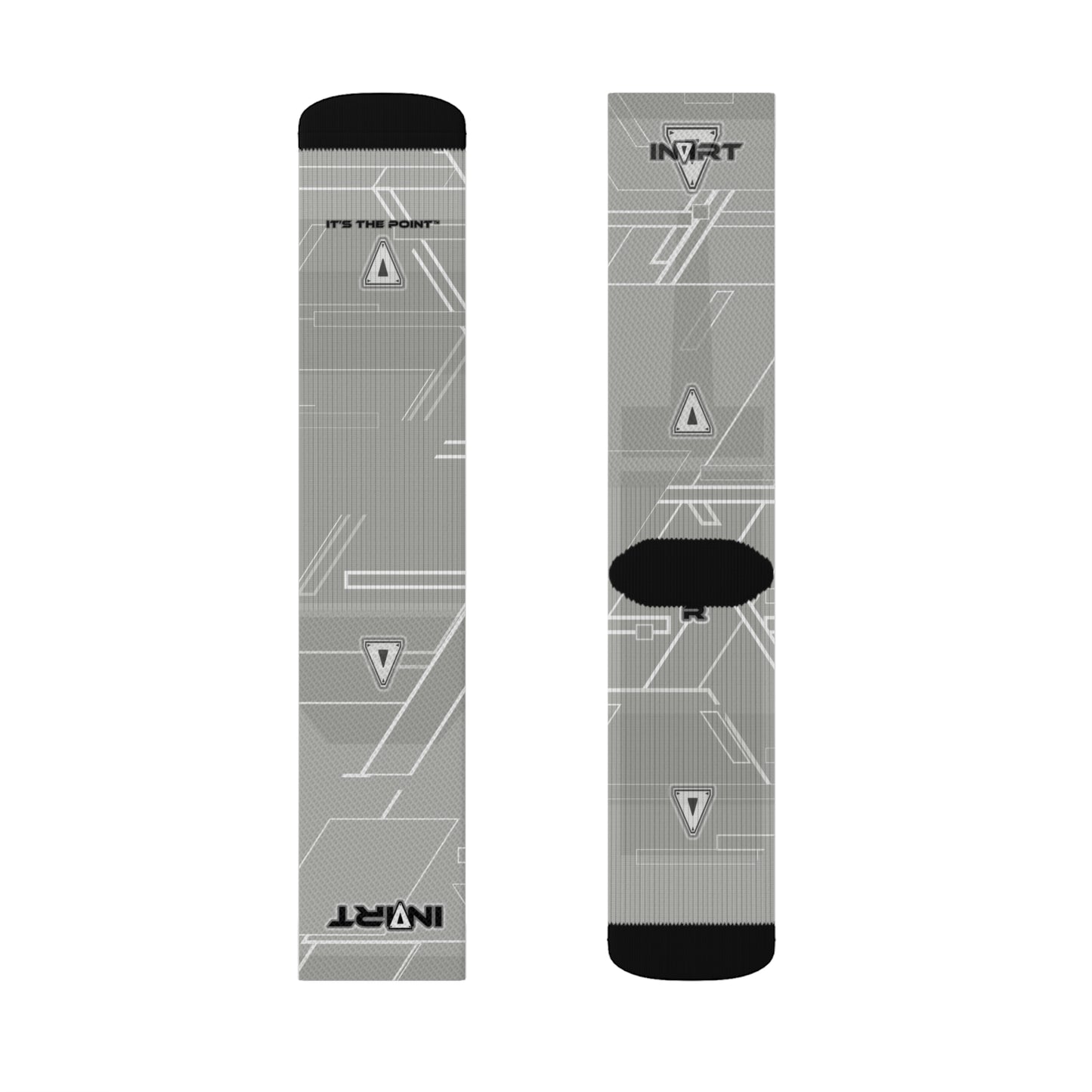 Cyber Neutral Grey Socks