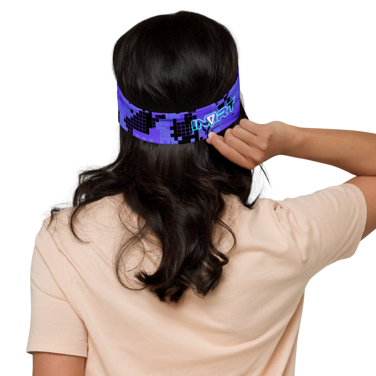 Cyber Purple Pixel Headband