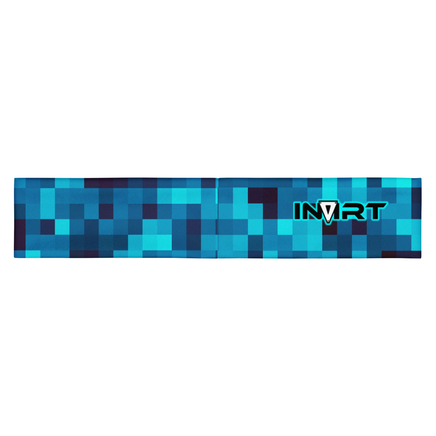 Cyber Blue Big Pixel Headband