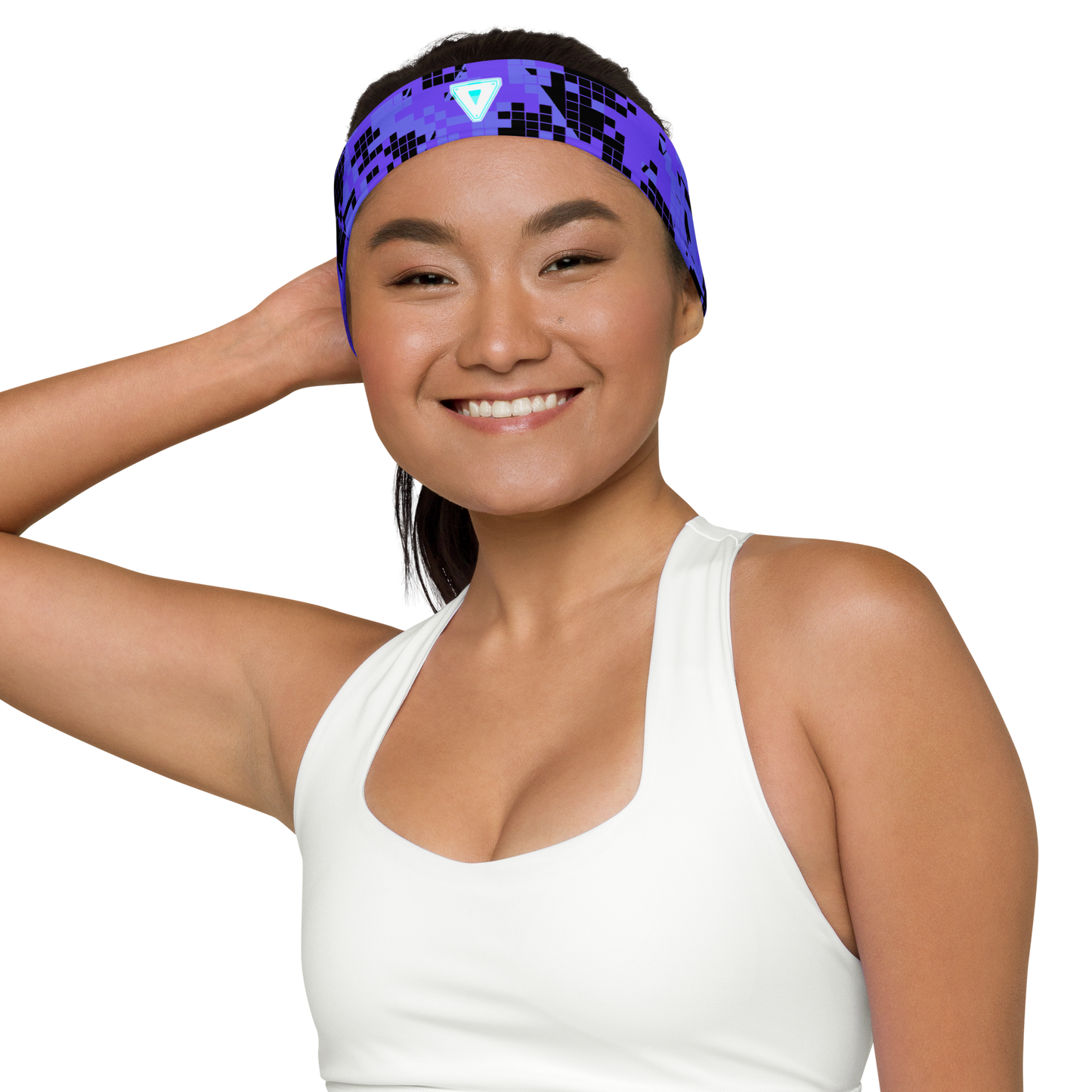 Cyber Purple Pixel Headband