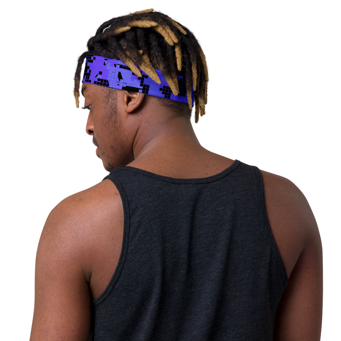 Cyber Purple Pixel Headband