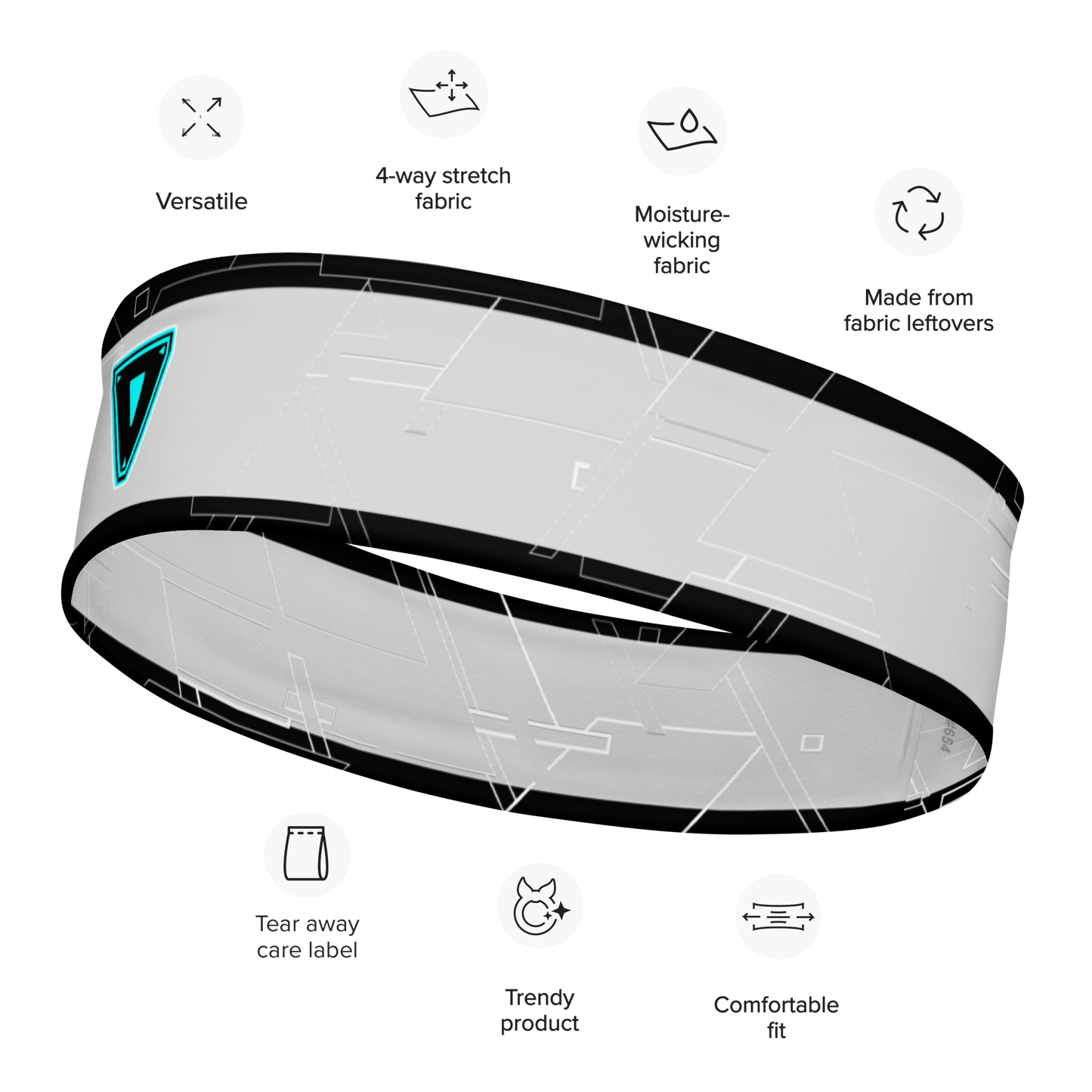 Cyber Grey Headband V2
