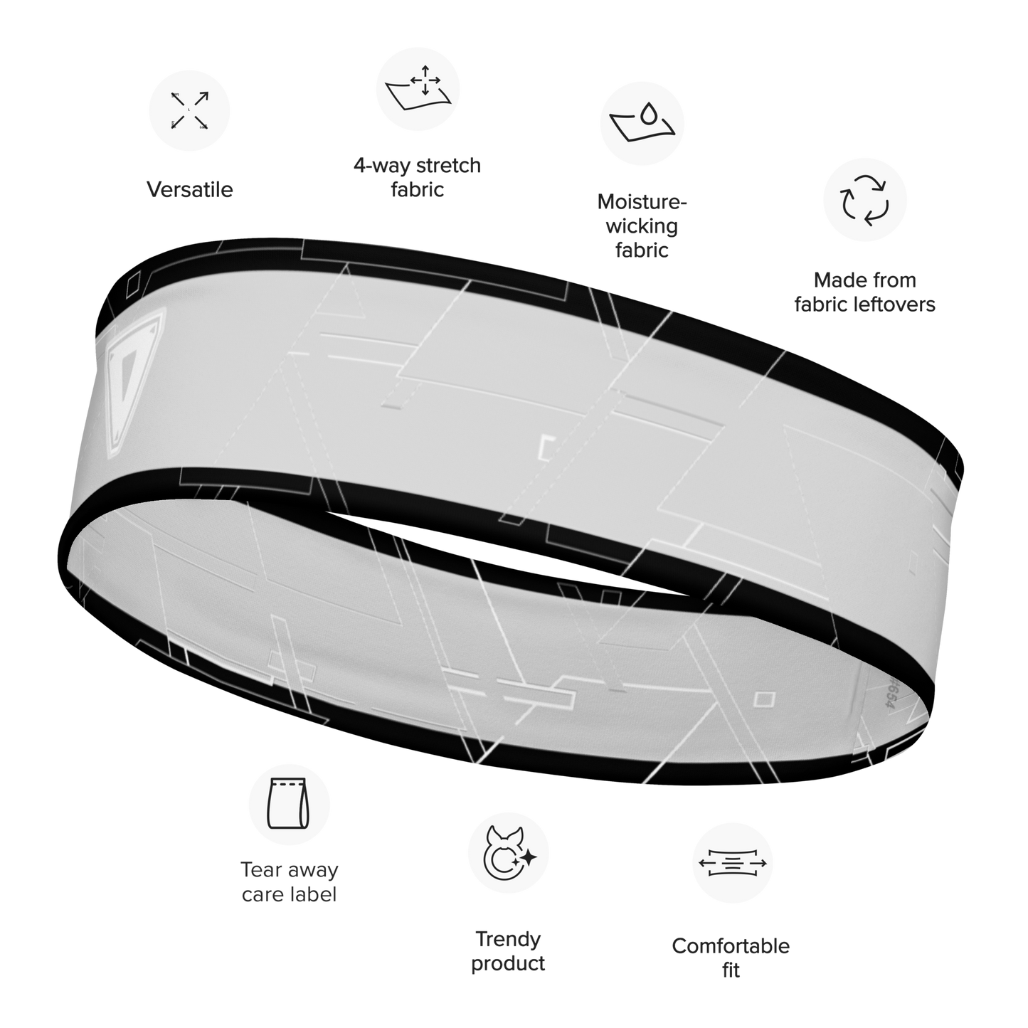 Cyber Grey Headband