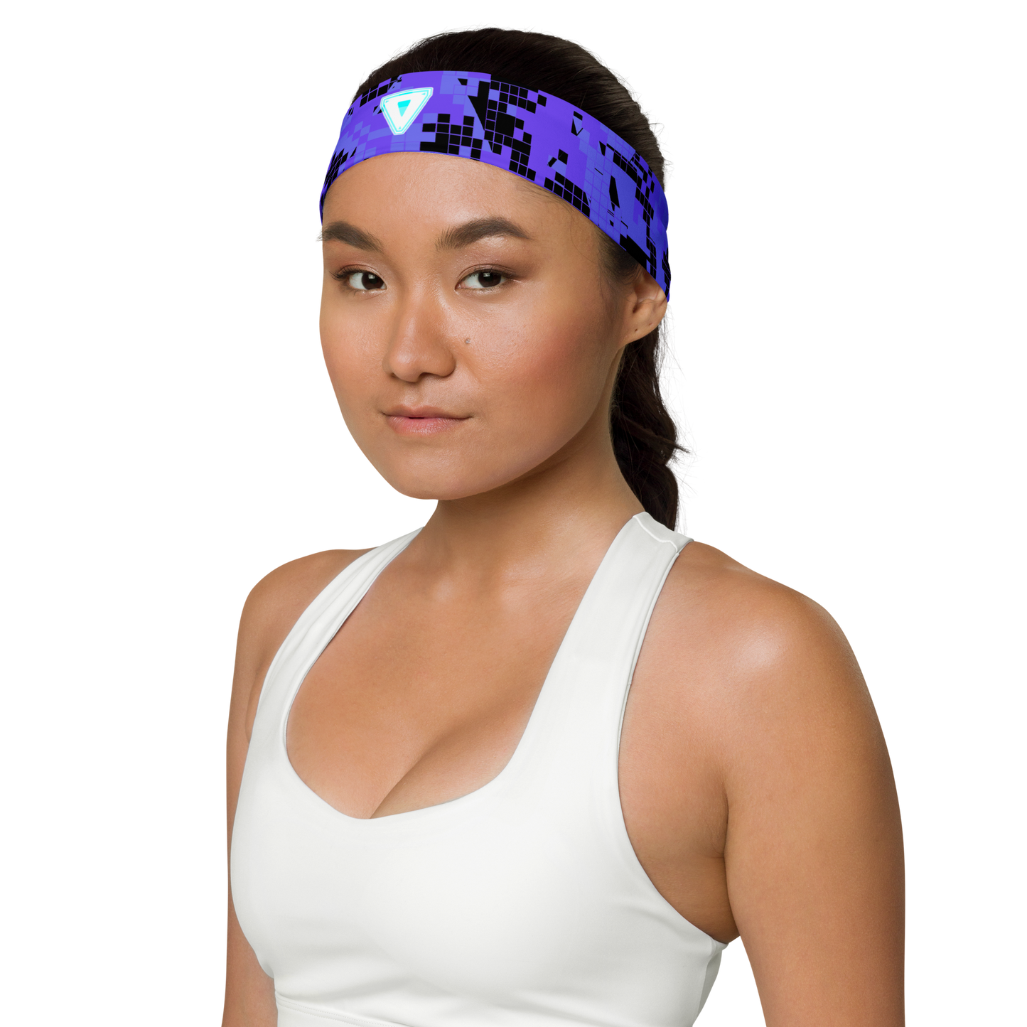 Cyber Purple Pixel Headband