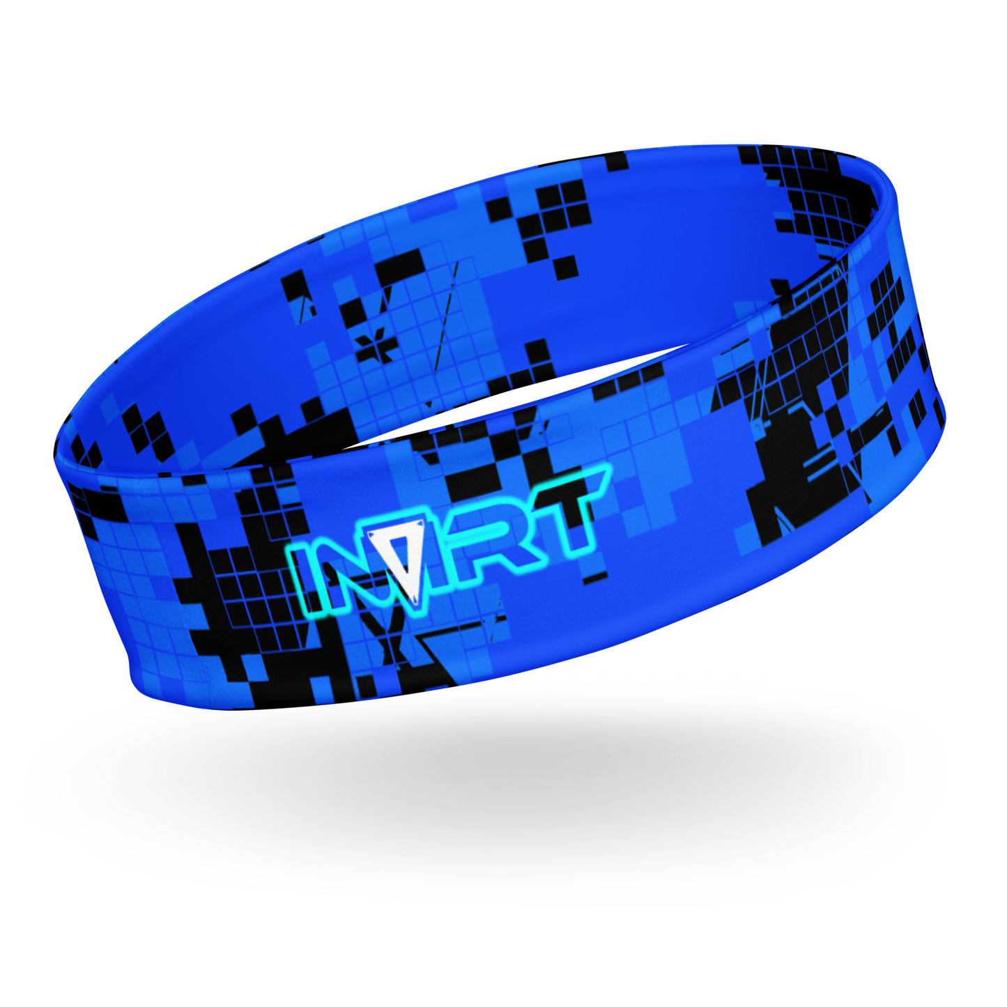 Cyber Blue-Plasma Pixel Headband