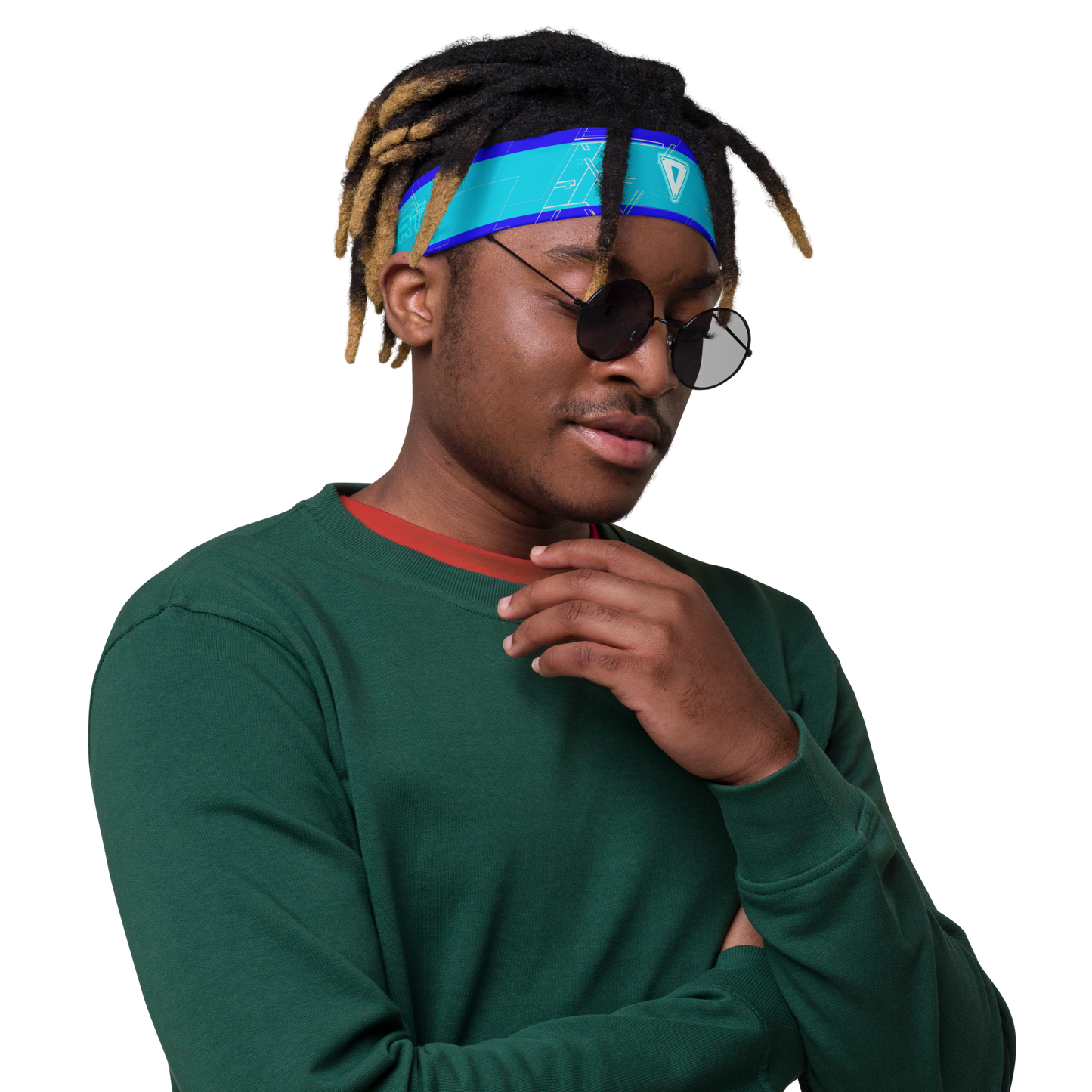Cyber Blue Headband