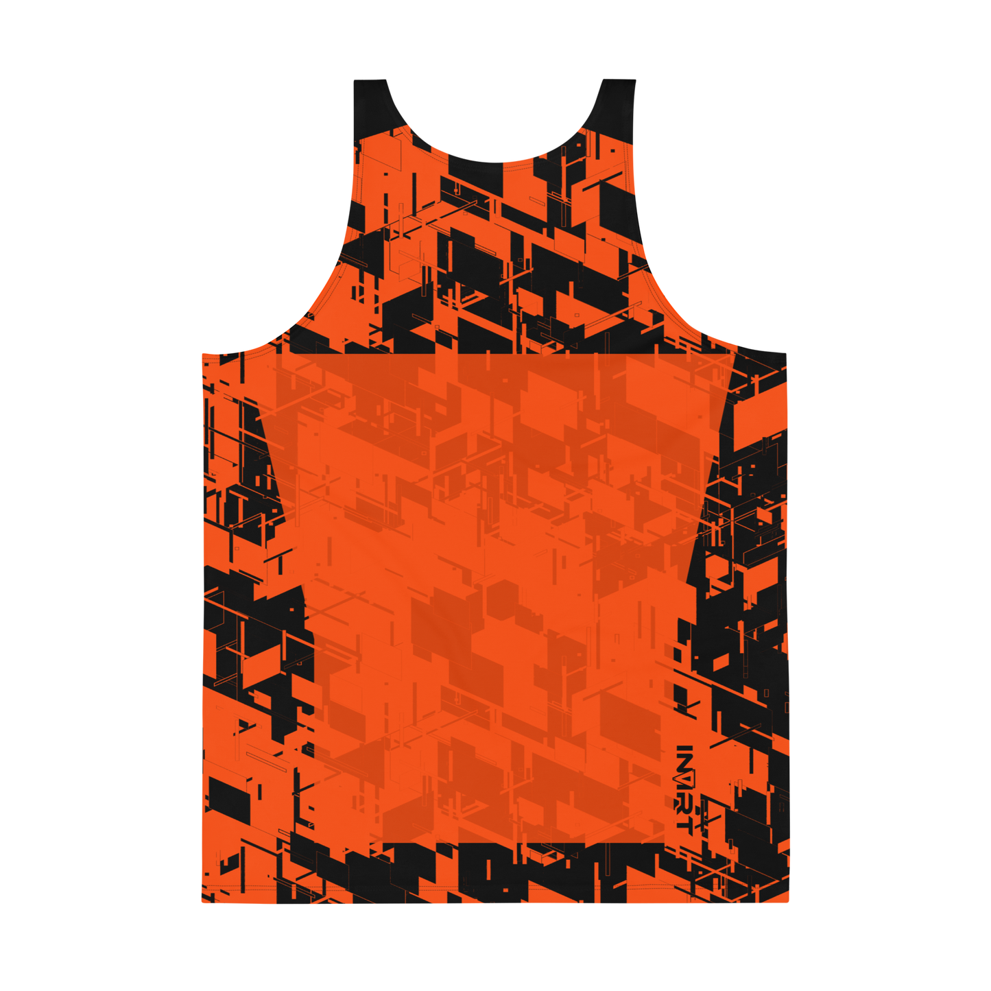 Men's Cyber Plasma-Orange Tank Top