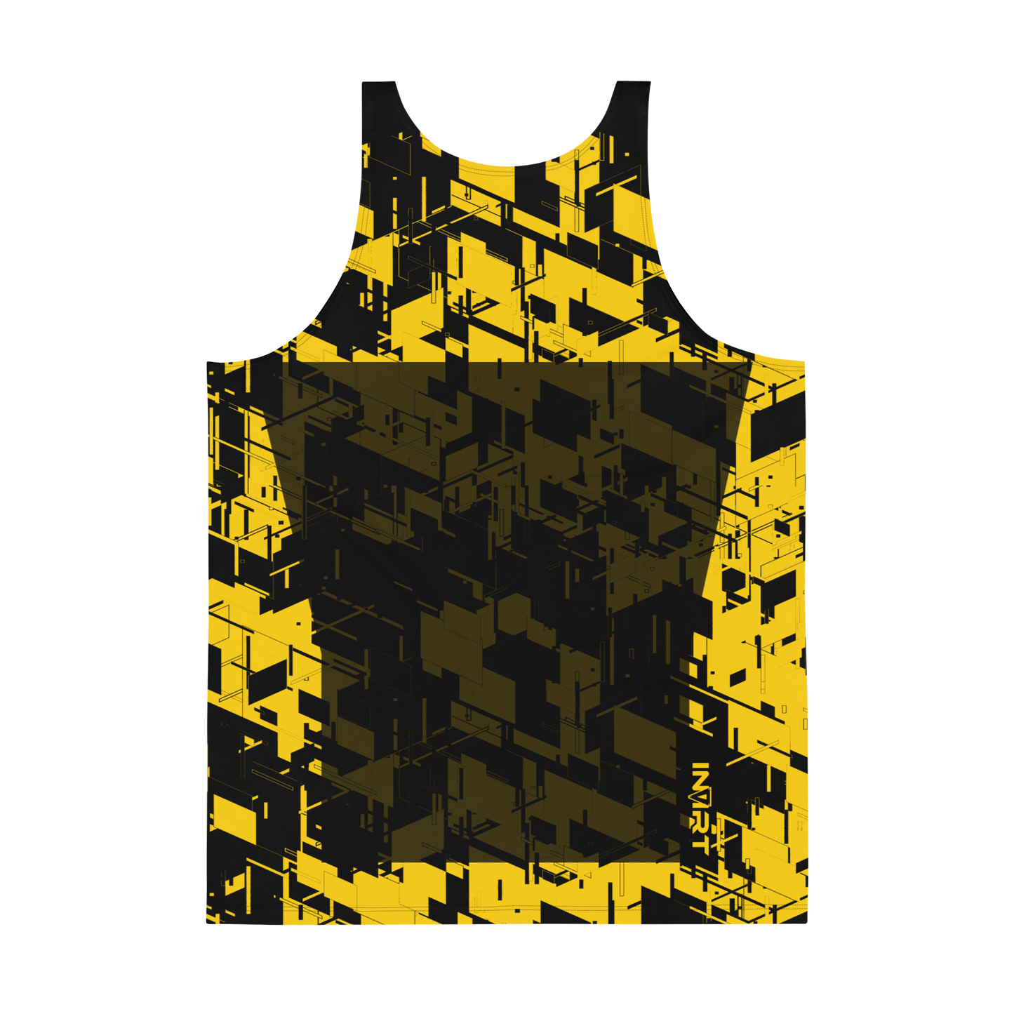 Men's Cyber Yellow VBack Tank Top