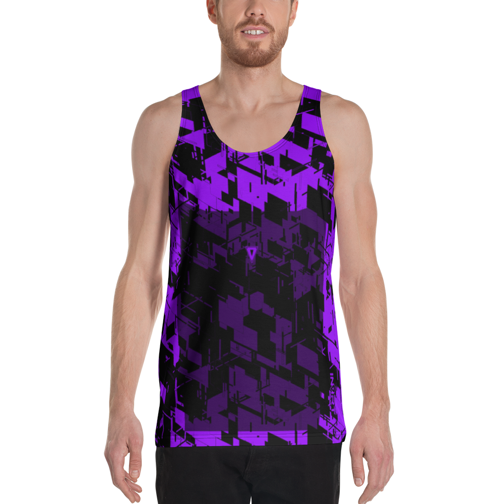 Men's Cyber Purple VBack2 Tank Top