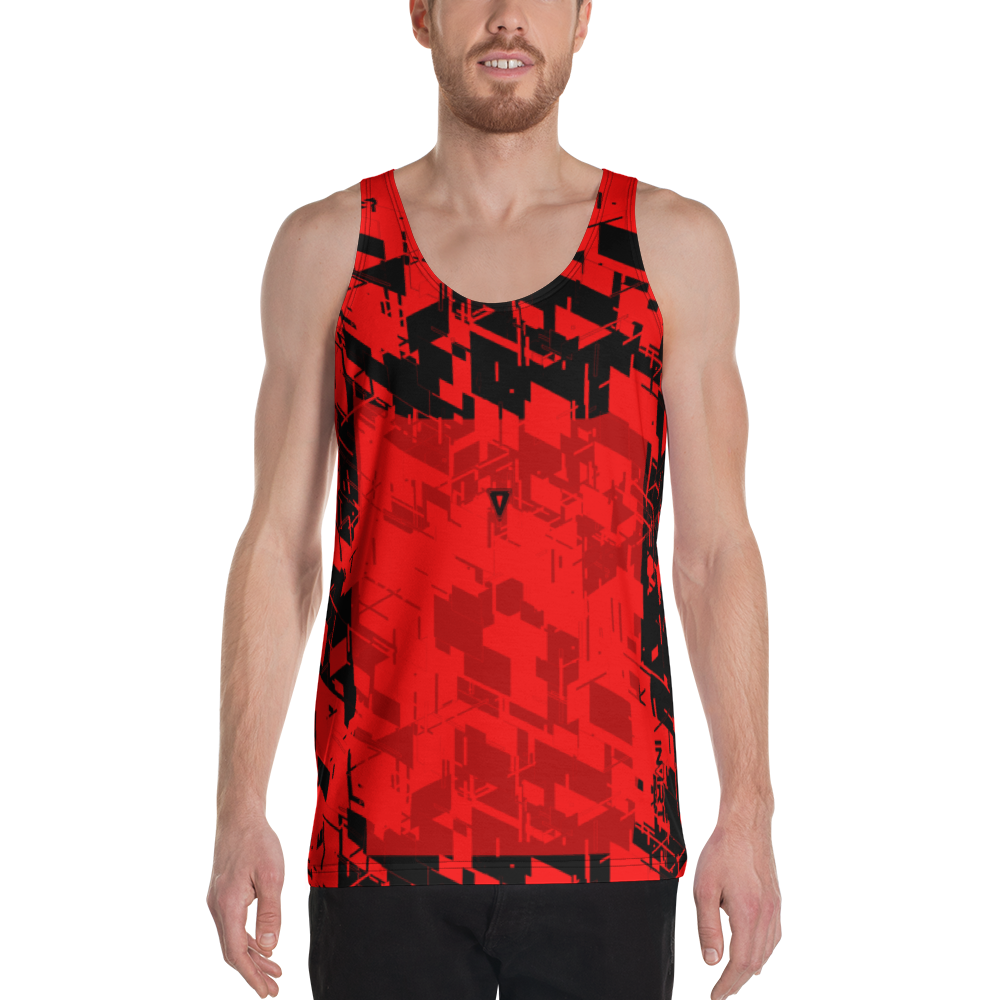 Men's Cyber Red VBack Tank Top
