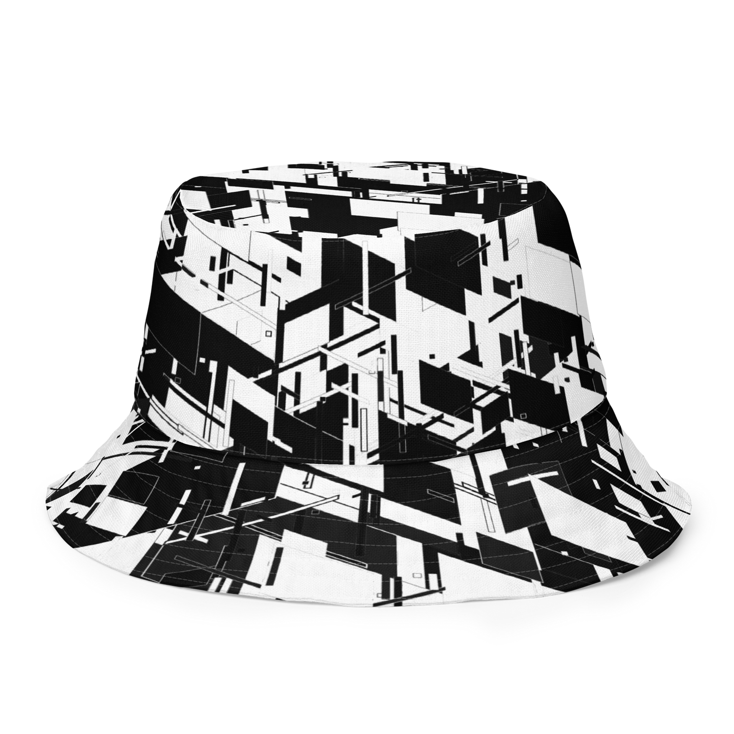 Reversible Cyber Yellow-Plasma Bucket Hat V3