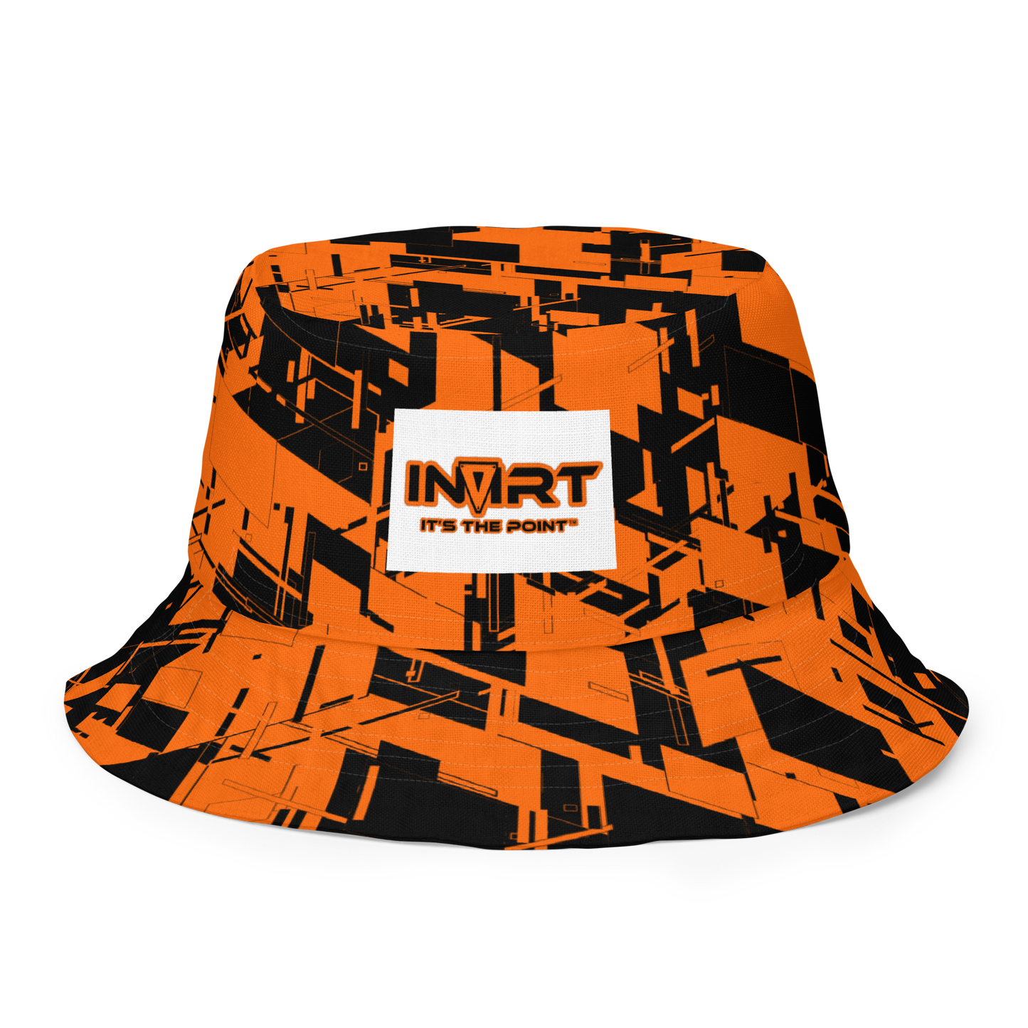 Reversible Cyber Orange Bucket Hat V3