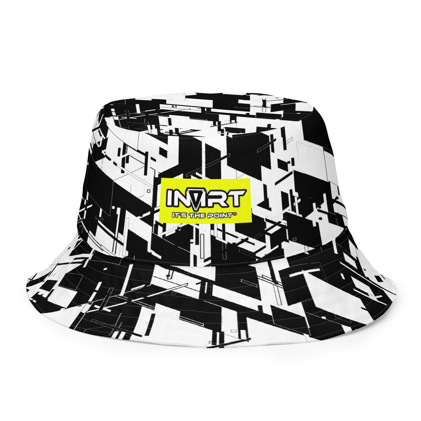 Reversible Cyber Yellow-Plasma Bucket Hat V3