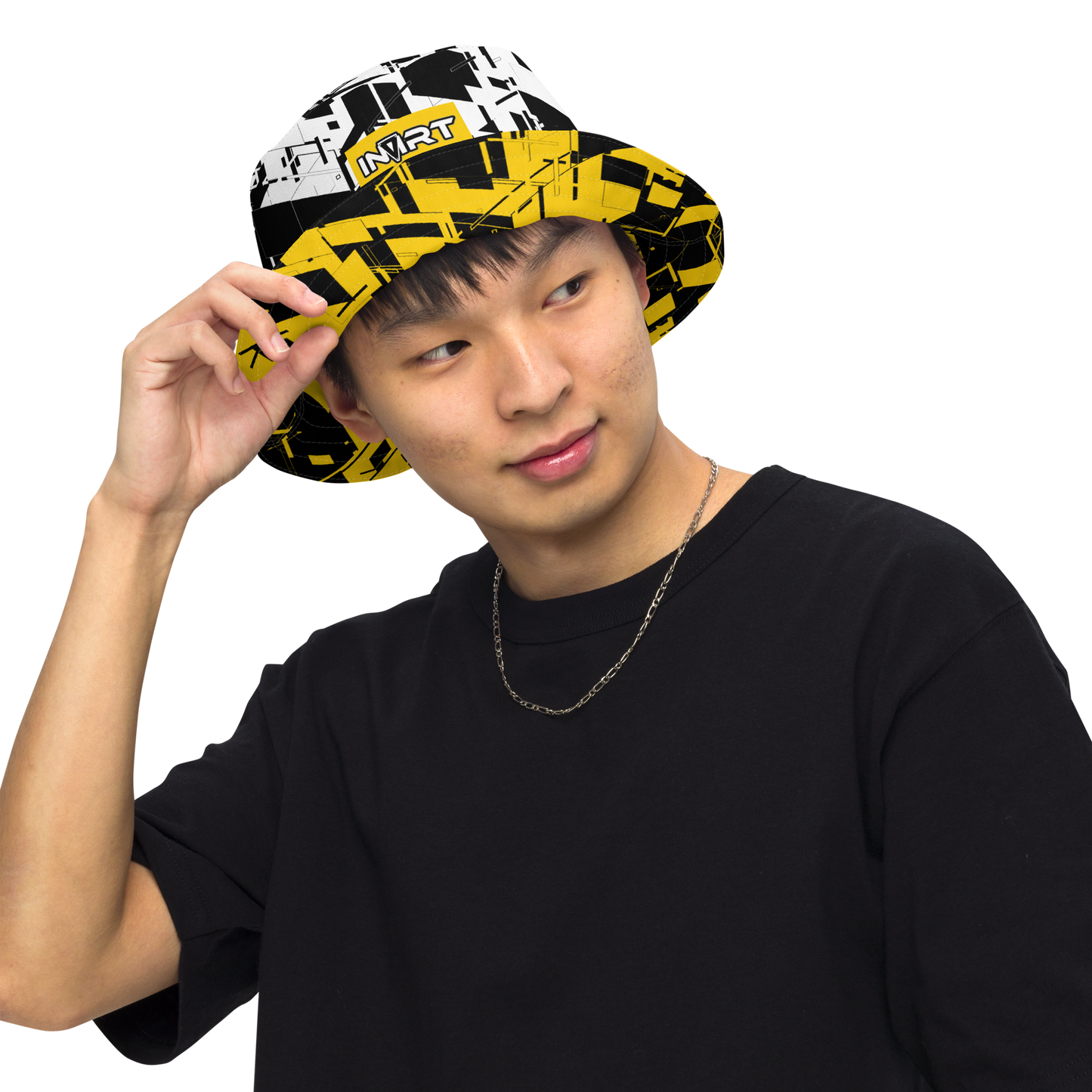 Reversible Cyber Yellow Bucket Hat V3