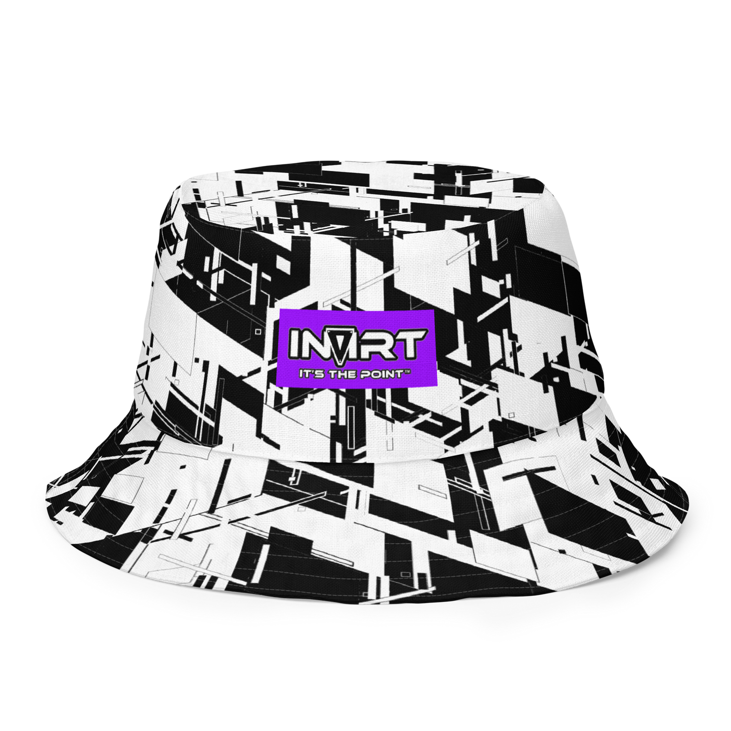 Reversible Cyber Purple Bucket Hat V3