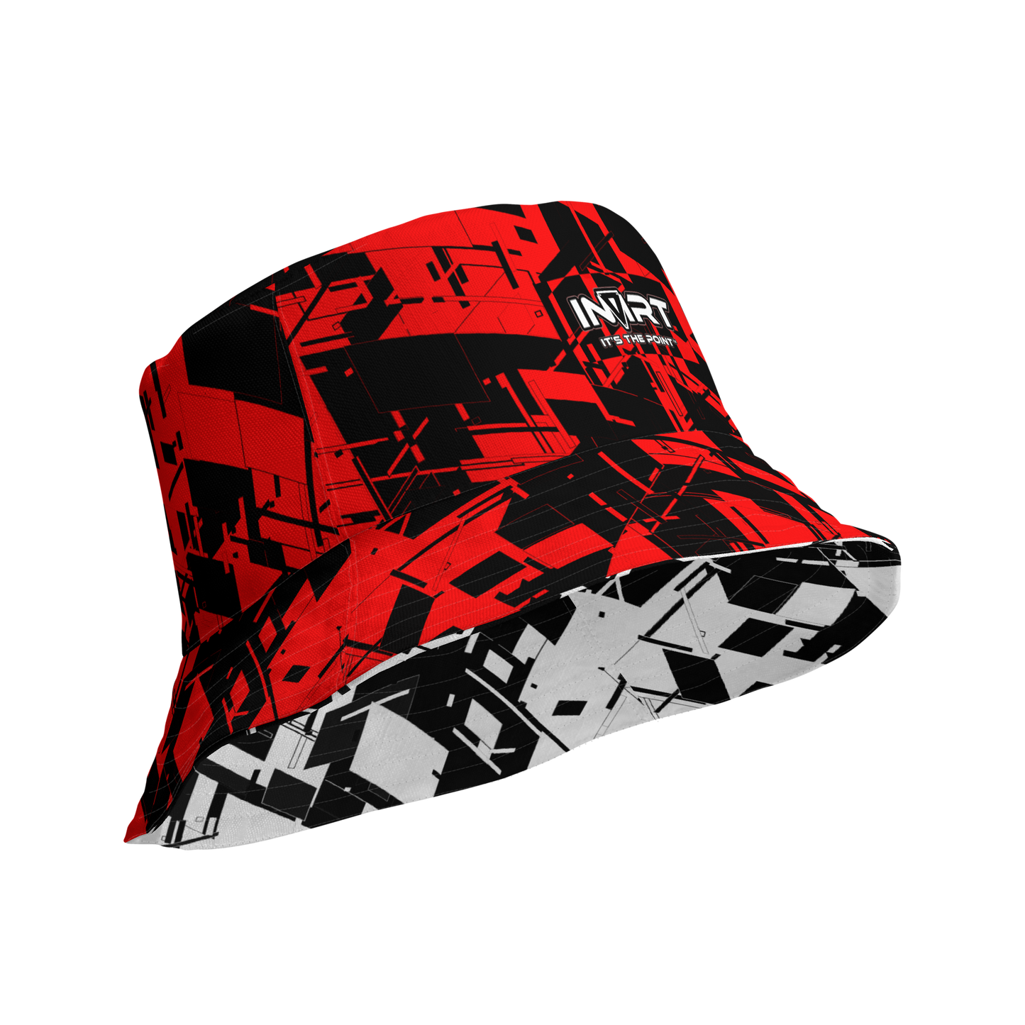 Reversible Cyber Red Bucket Hat