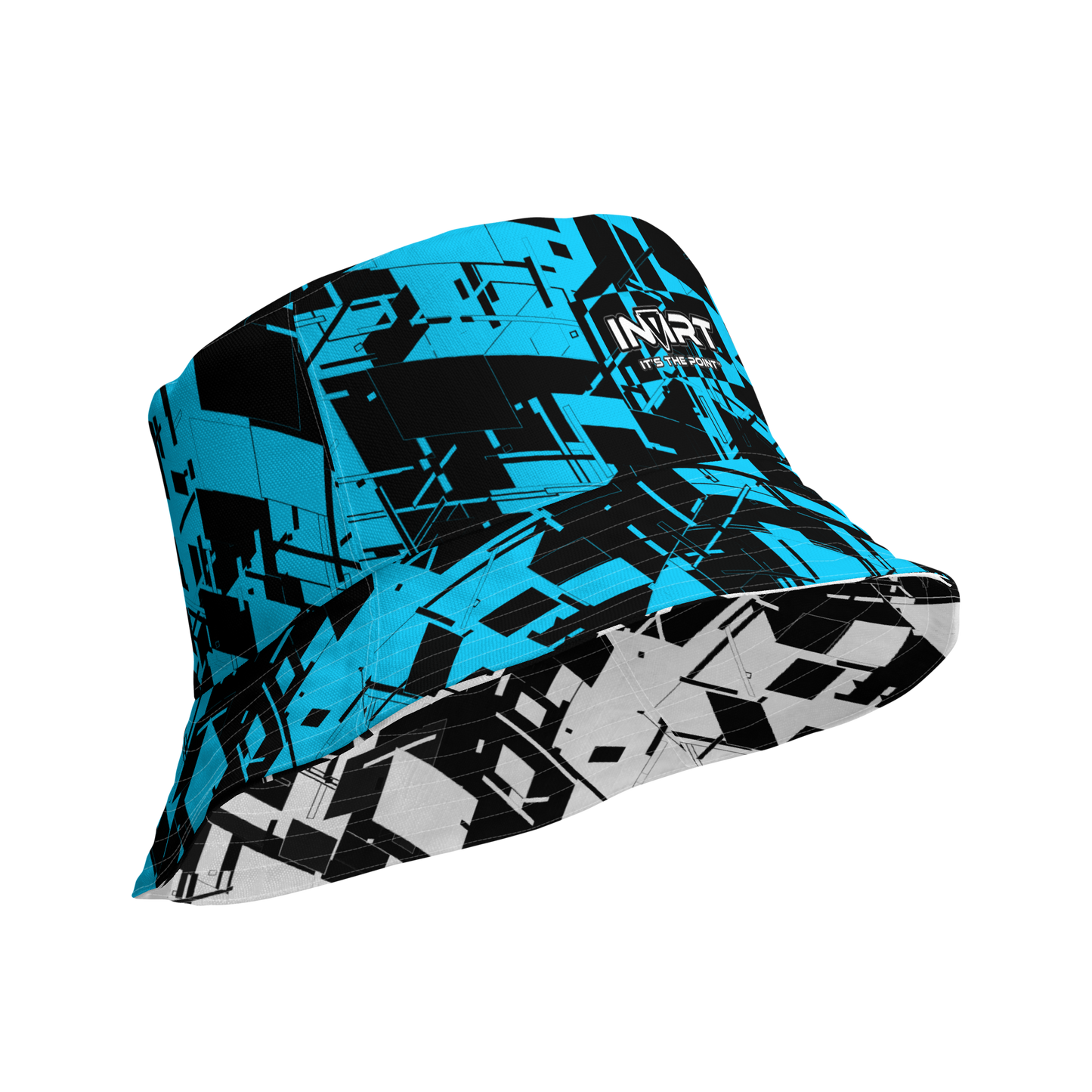 Reversible Cyber Blue Bucket Hat