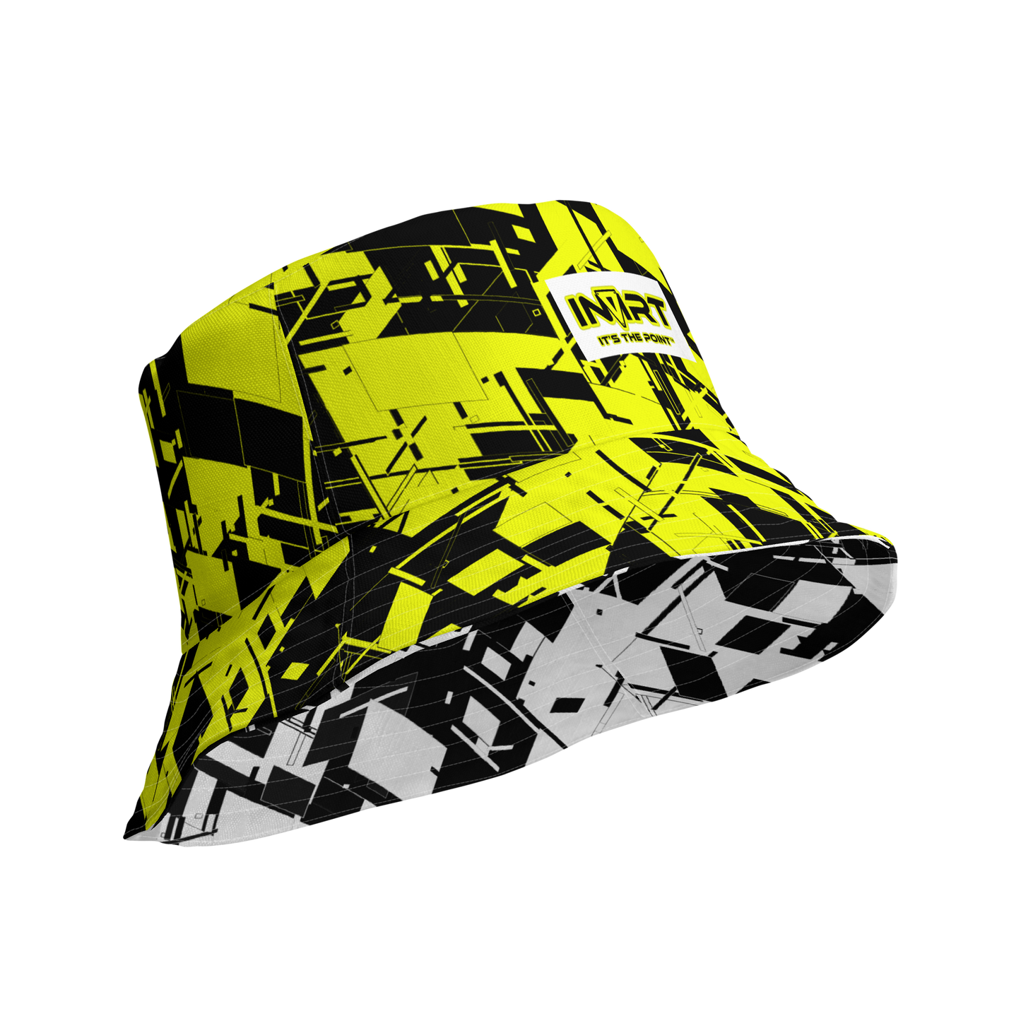 Reversible Cyber Yellow-Plasma Bucket Hat V3