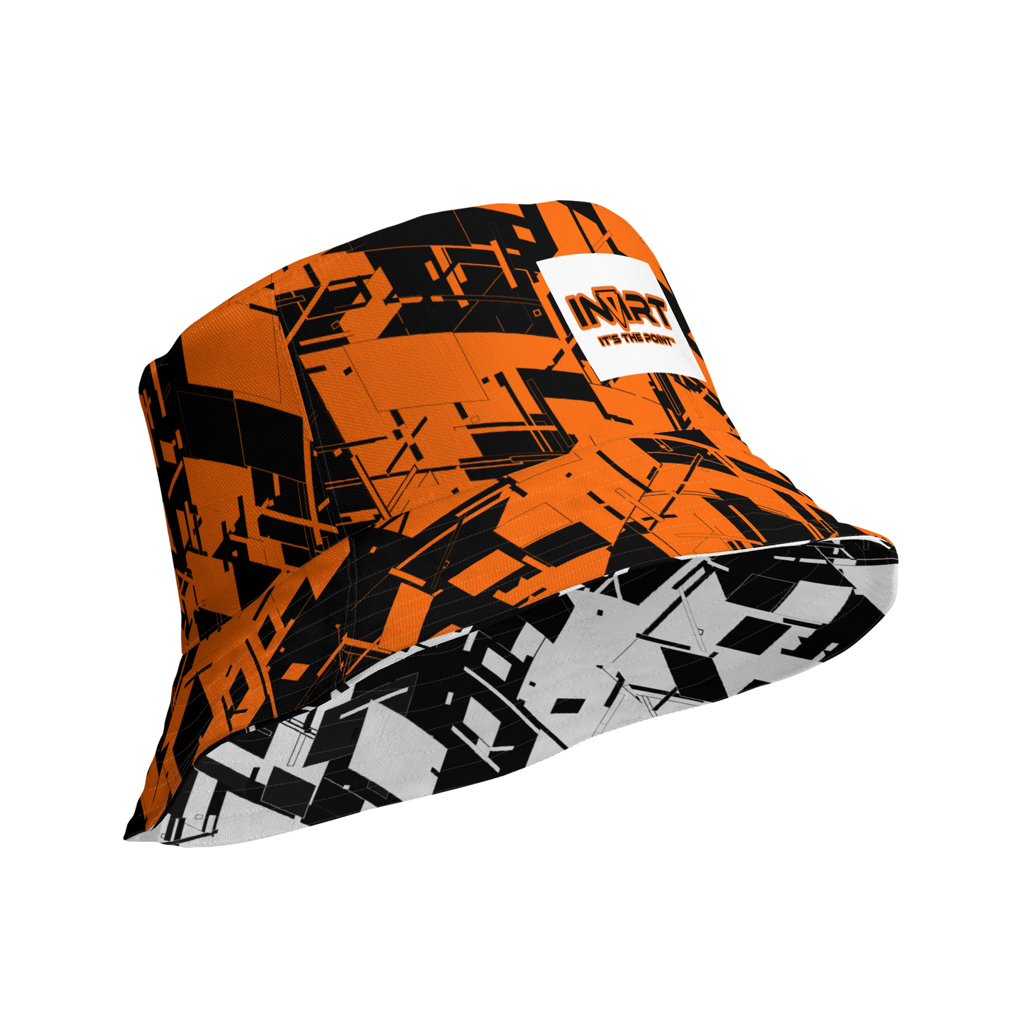 Reversible Cyber Orange Bucket Hat V3