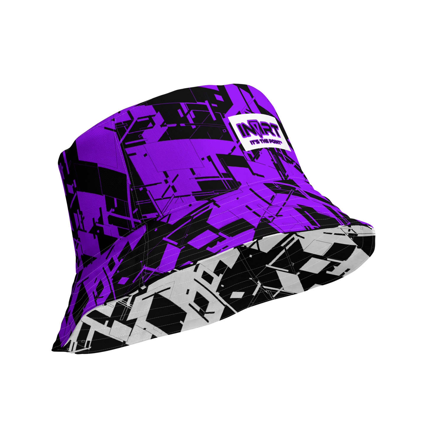 Reversible Cyber Purple Bucket Hat V3