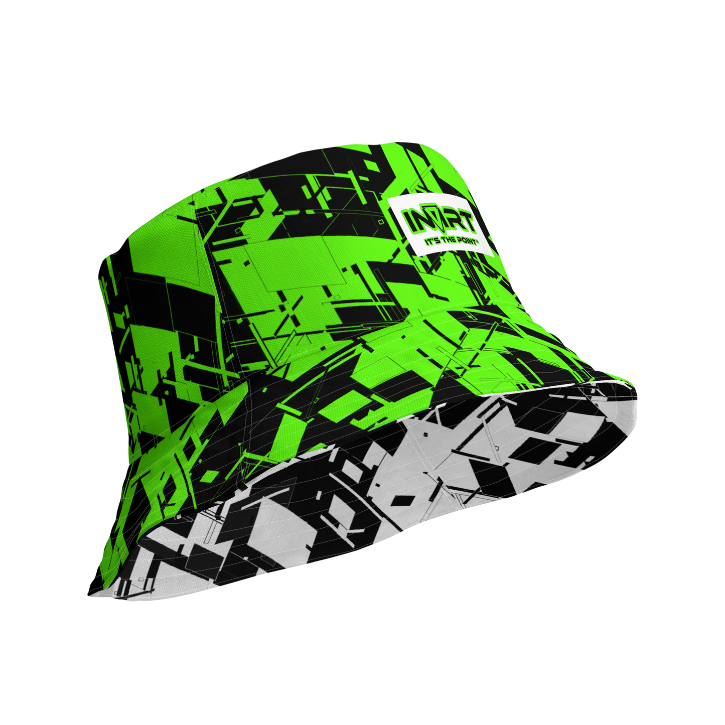 Reversible Cyber Green Bucket Hat V3