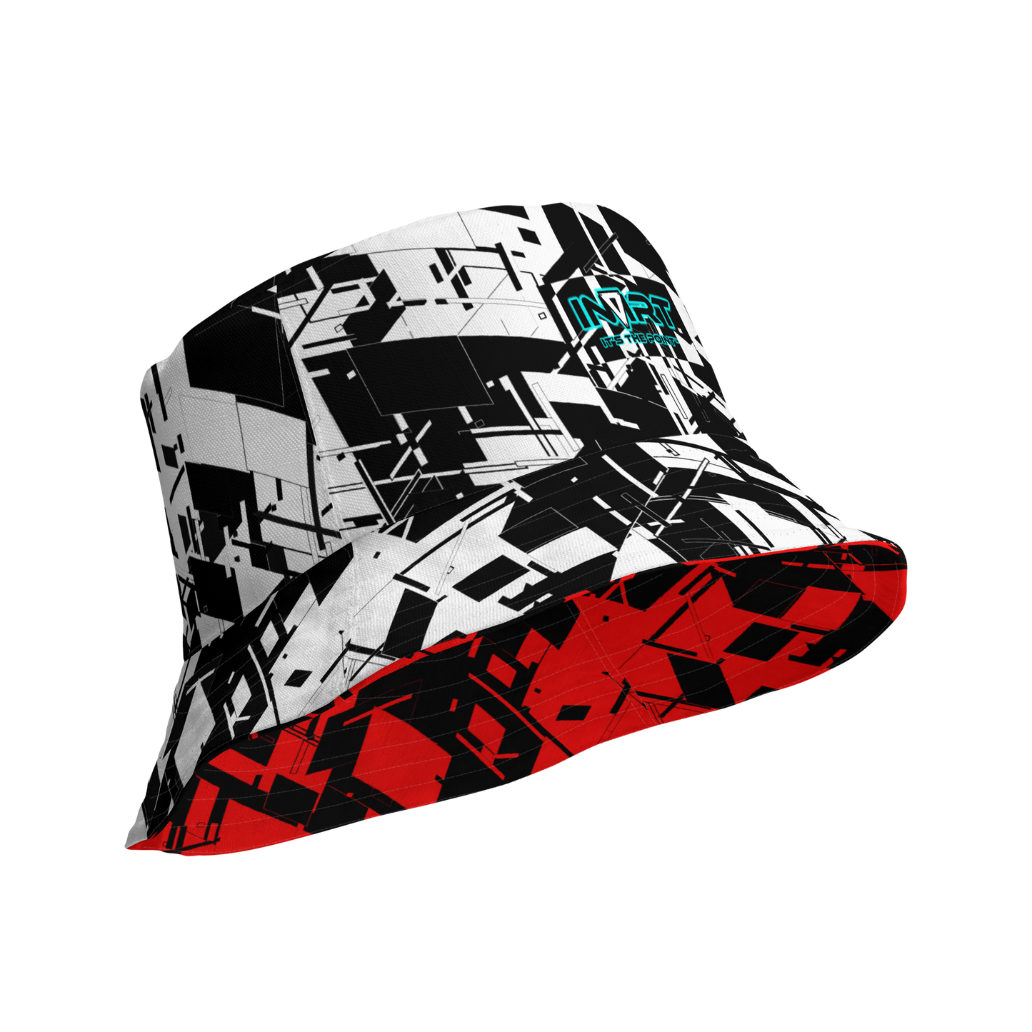 Reversible Cyber Red Bucket Hat