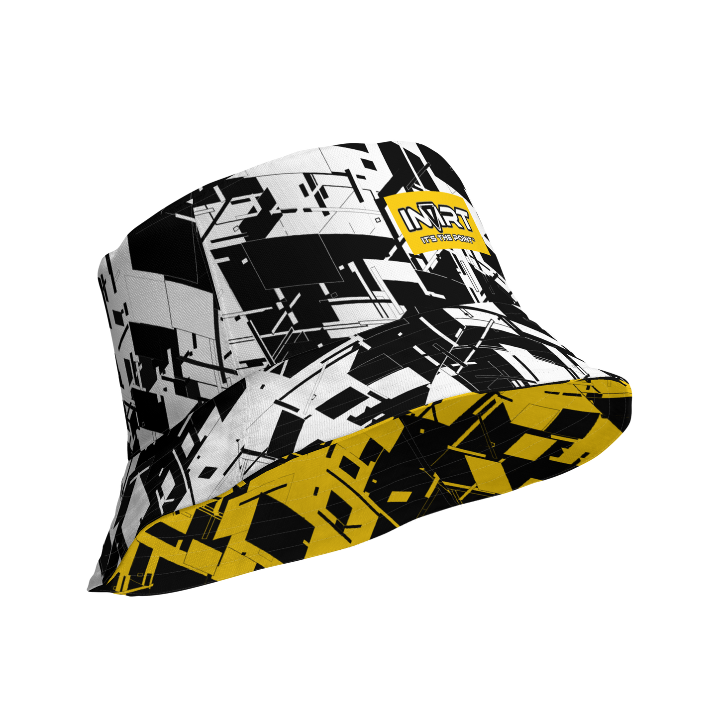Reversible Cyber Yellow Bucket Hat V3