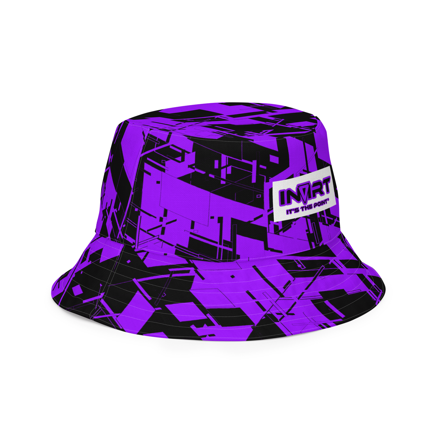 Reversible Cyber Purple Bucket Hat V3