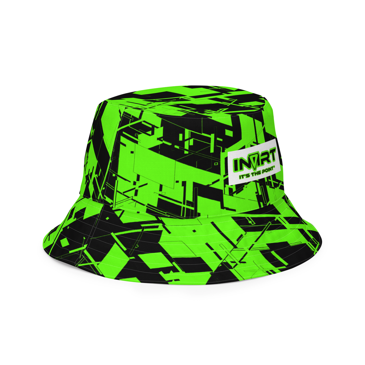 Reversible Cyber Green Bucket Hat V3