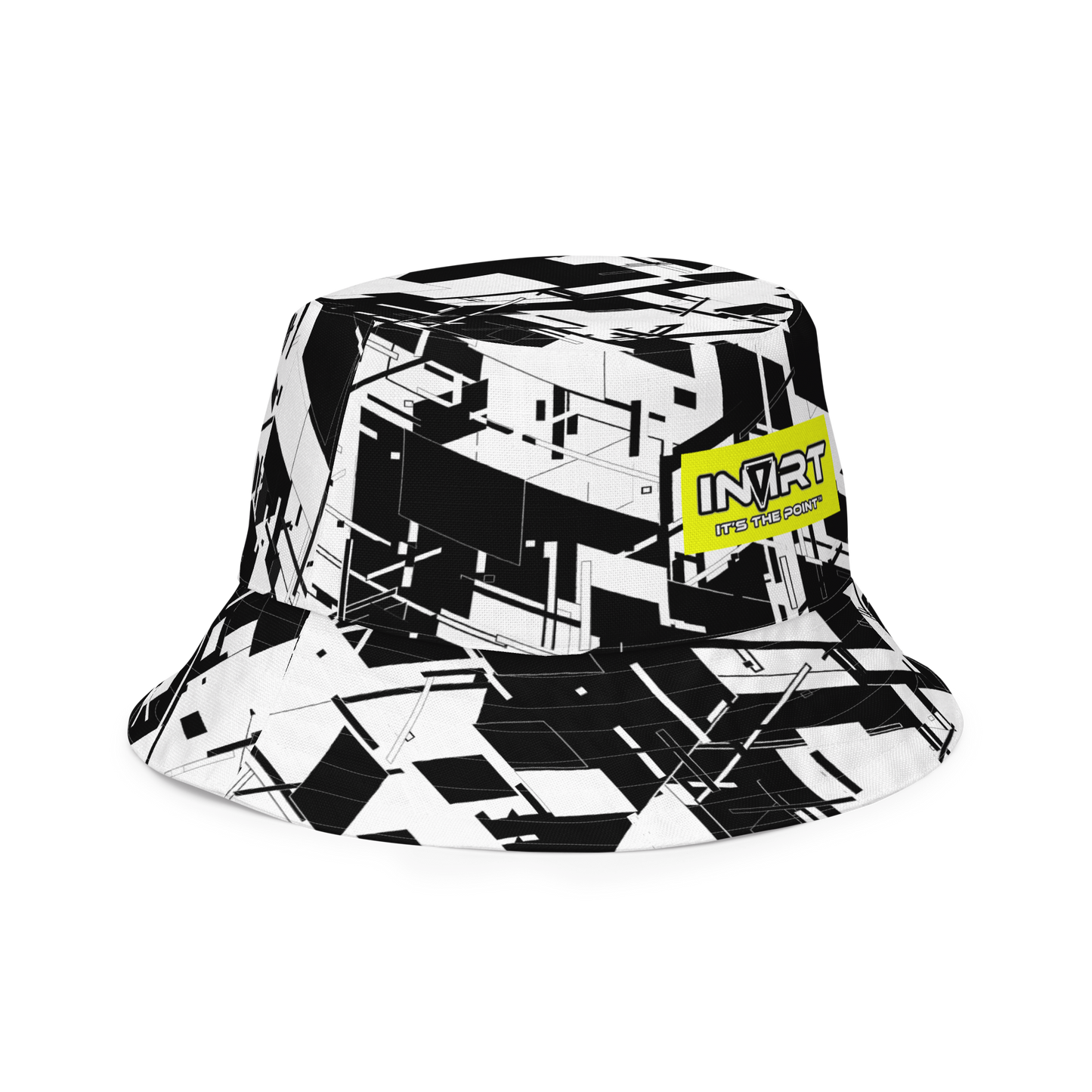 Reversible Cyber Yellow-Plasma Bucket Hat V3