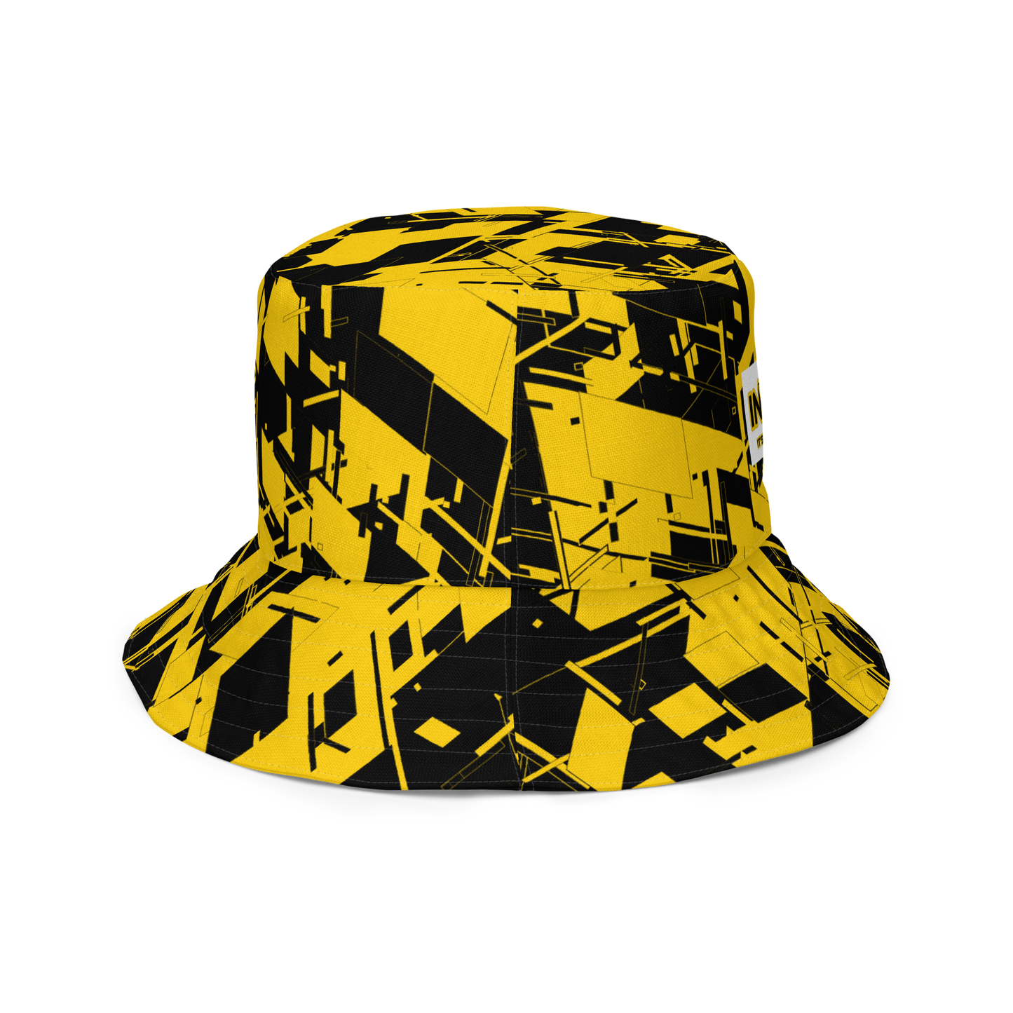 Reversible Cyber Yellow Bucket Hat V3