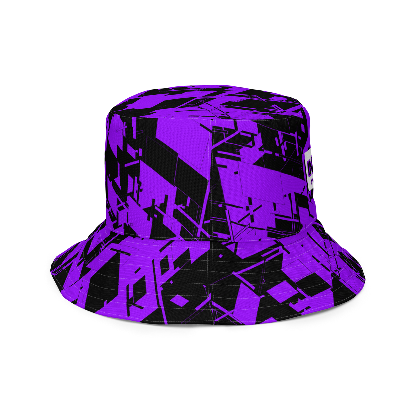 Reversible Cyber Purple Bucket Hat V3