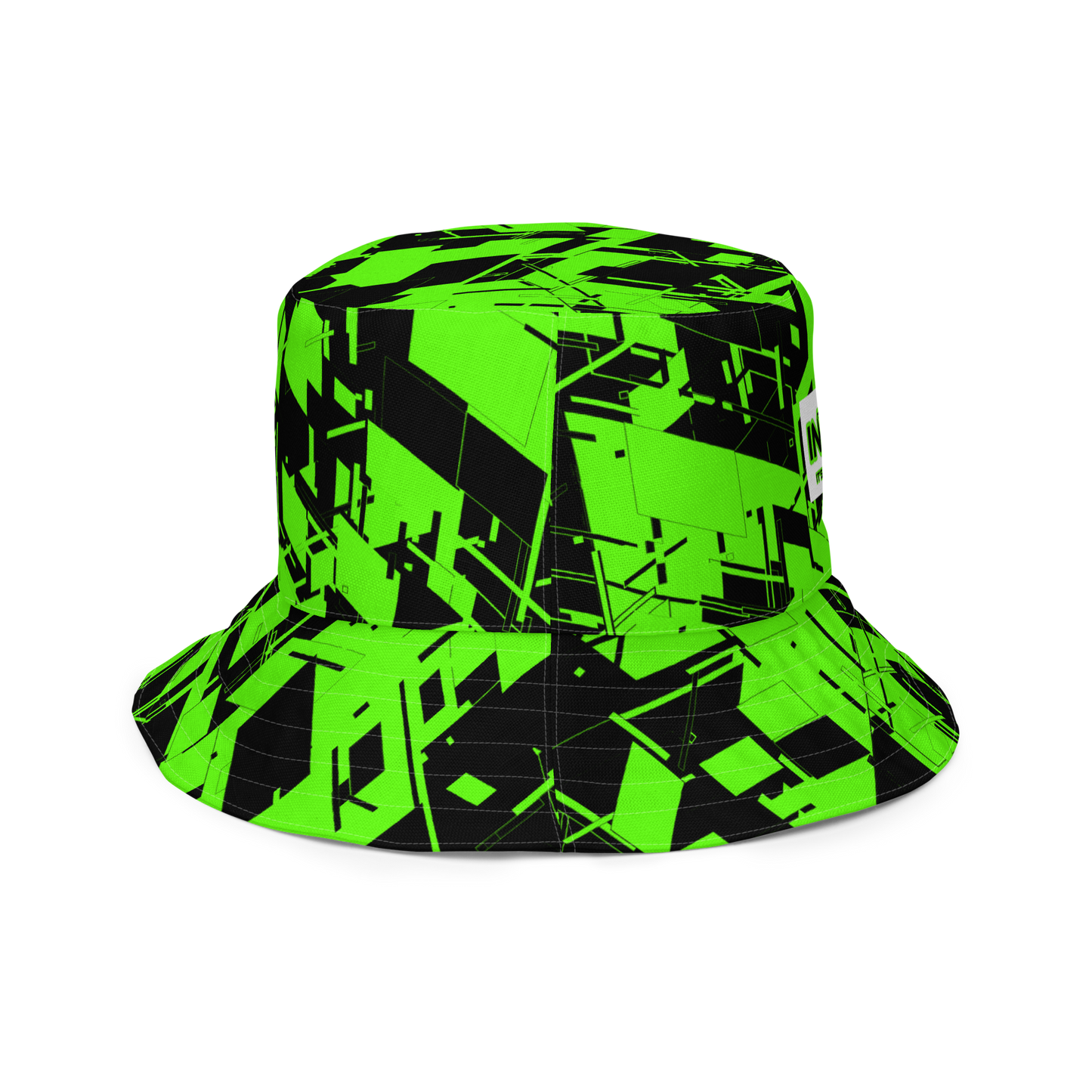 Reversible Cyber Green Bucket Hat V3