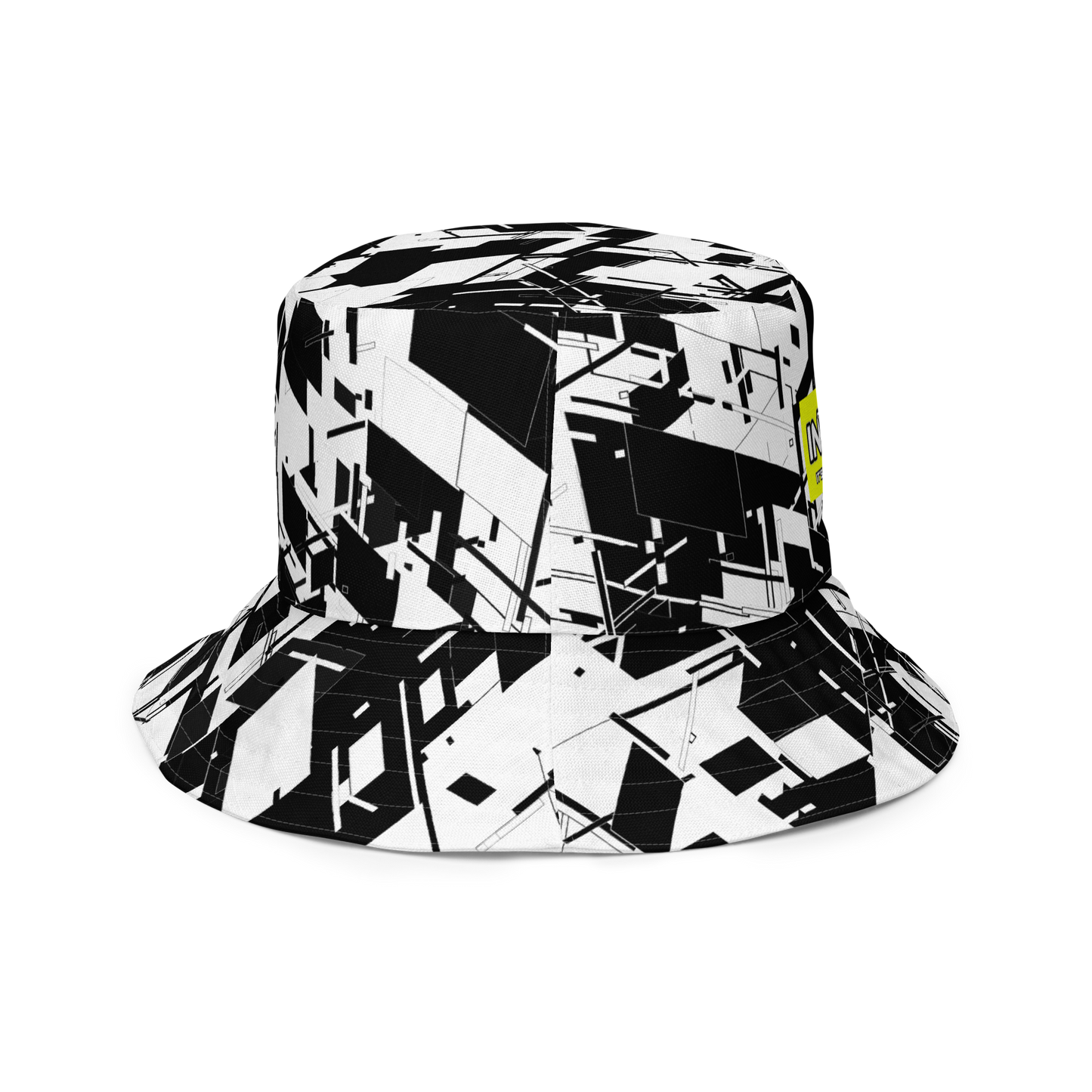 Reversible Cyber Yellow-Plasma Bucket Hat V3