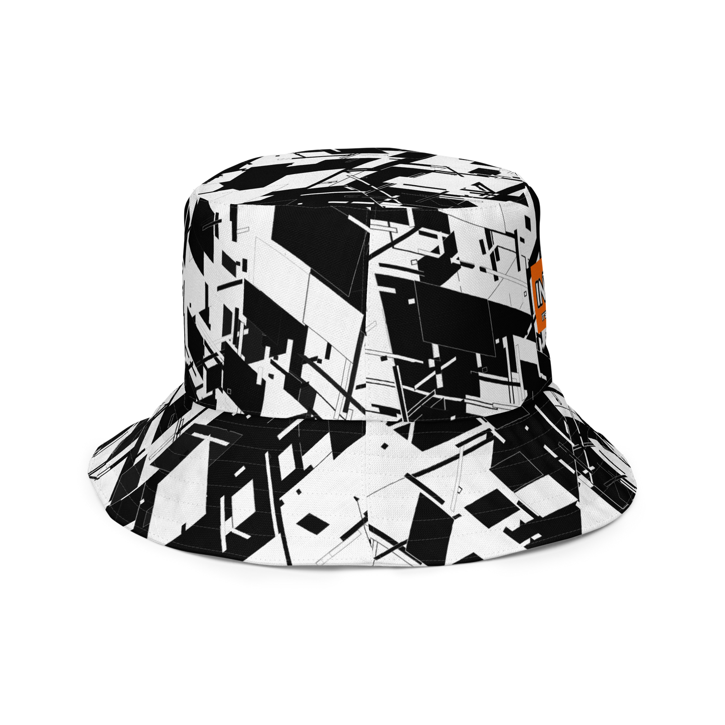 Reversible Cyber Orange Bucket Hat V3