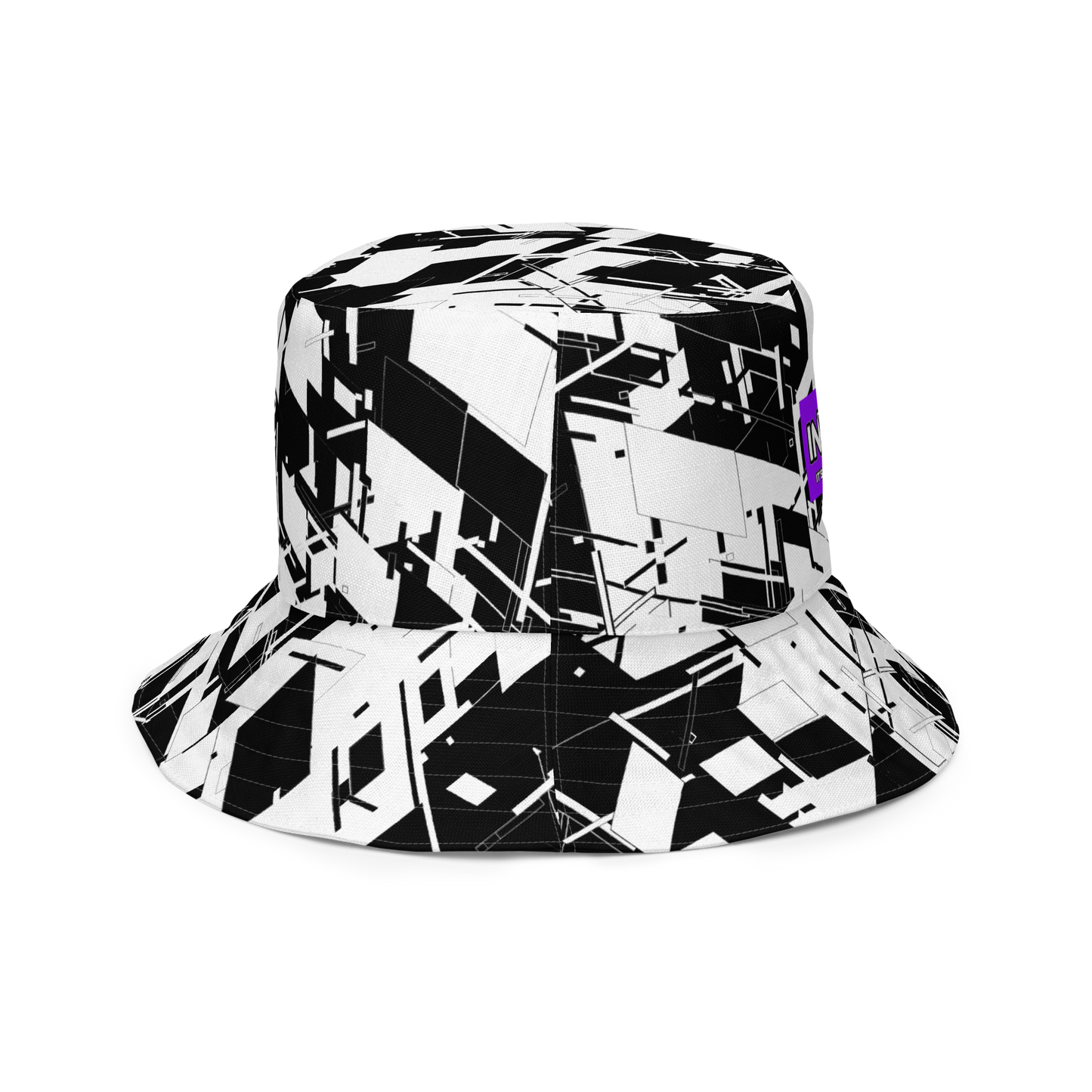Reversible Cyber Purple Bucket Hat V3