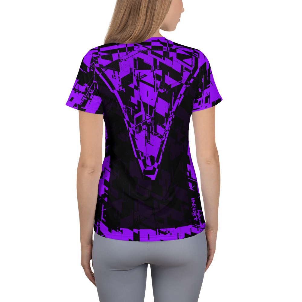 Women's Cyber Purple Athletic T-shirt