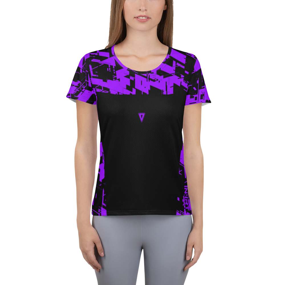 Women's Cyber Purple Athletic T-shirt