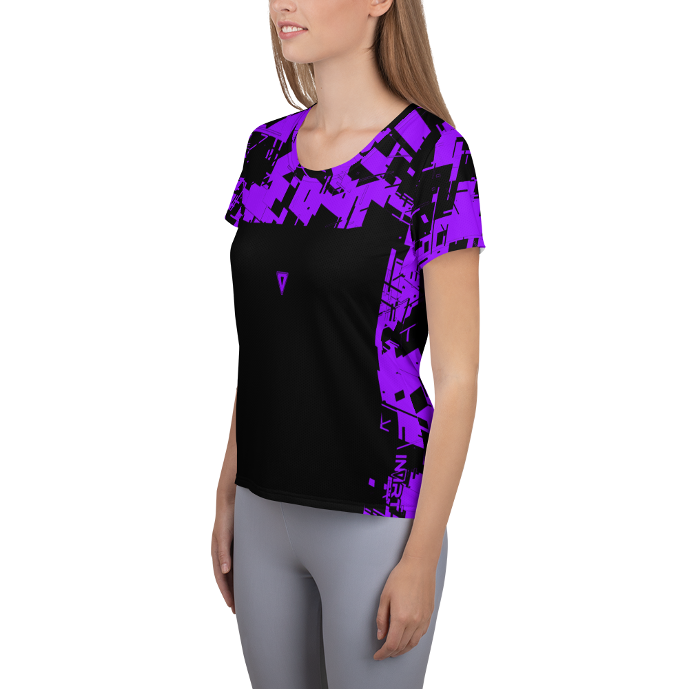 Women's Cyber Purple Athletic T-shirt