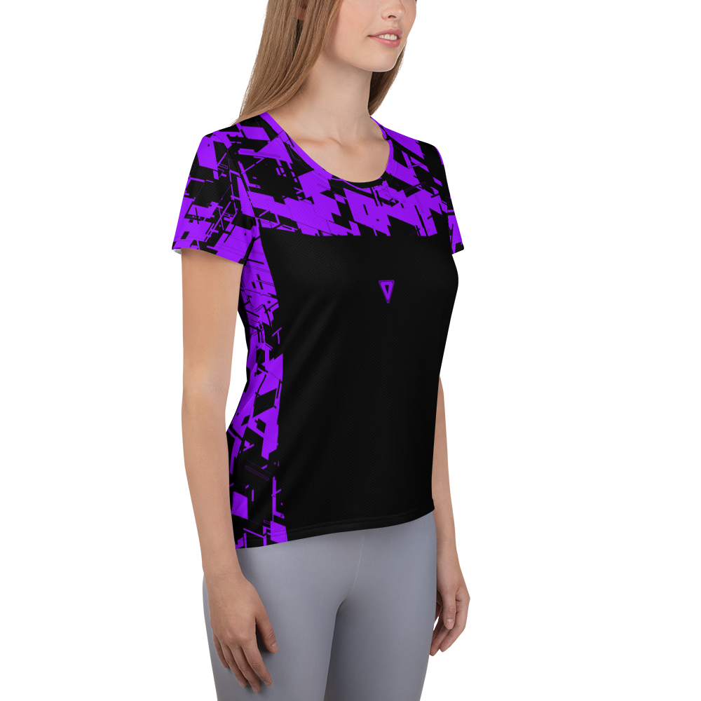 Women's Cyber Purple Athletic T-shirt