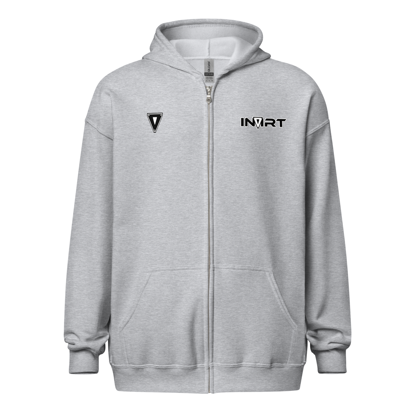 White Heavy Blend Zip Hoodie Unisex