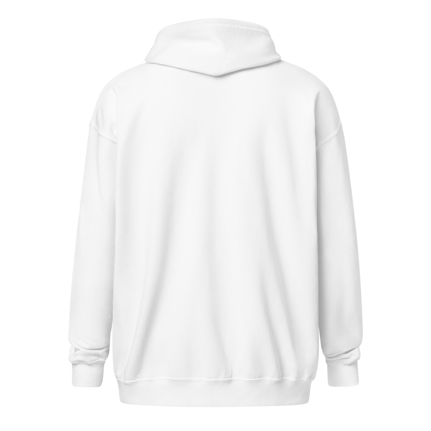 White Heavy Blend Zip Hoodie Unisex