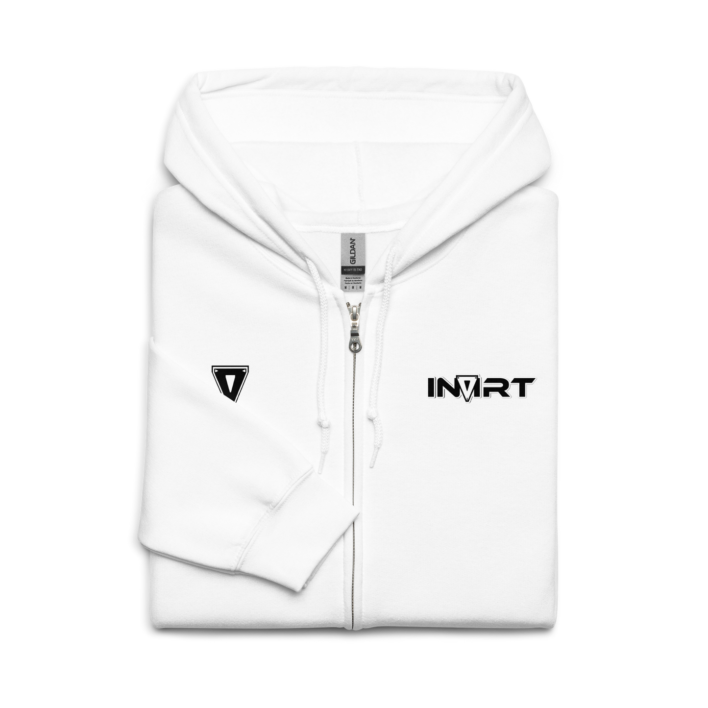 White Heavy Blend Zip Hoodie Unisex