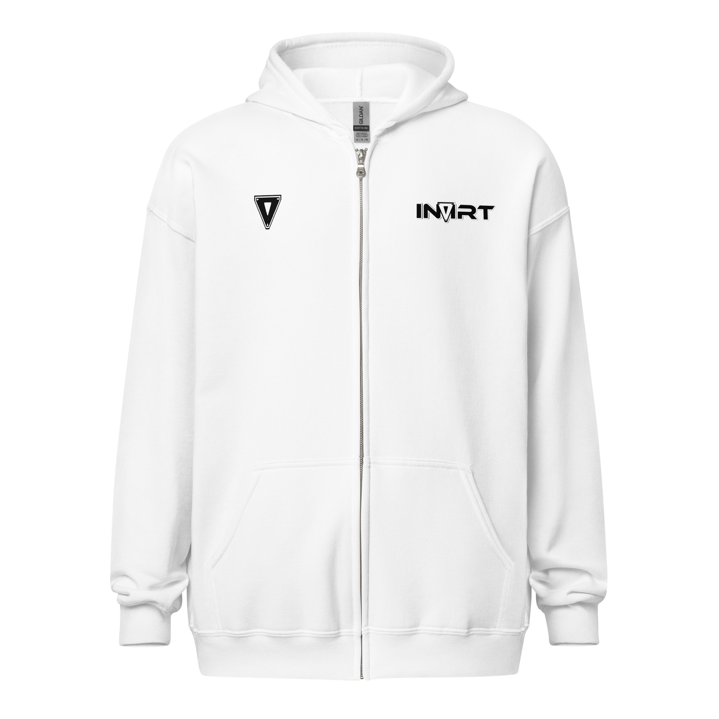 White Heavy Blend Zip Hoodie Unisex