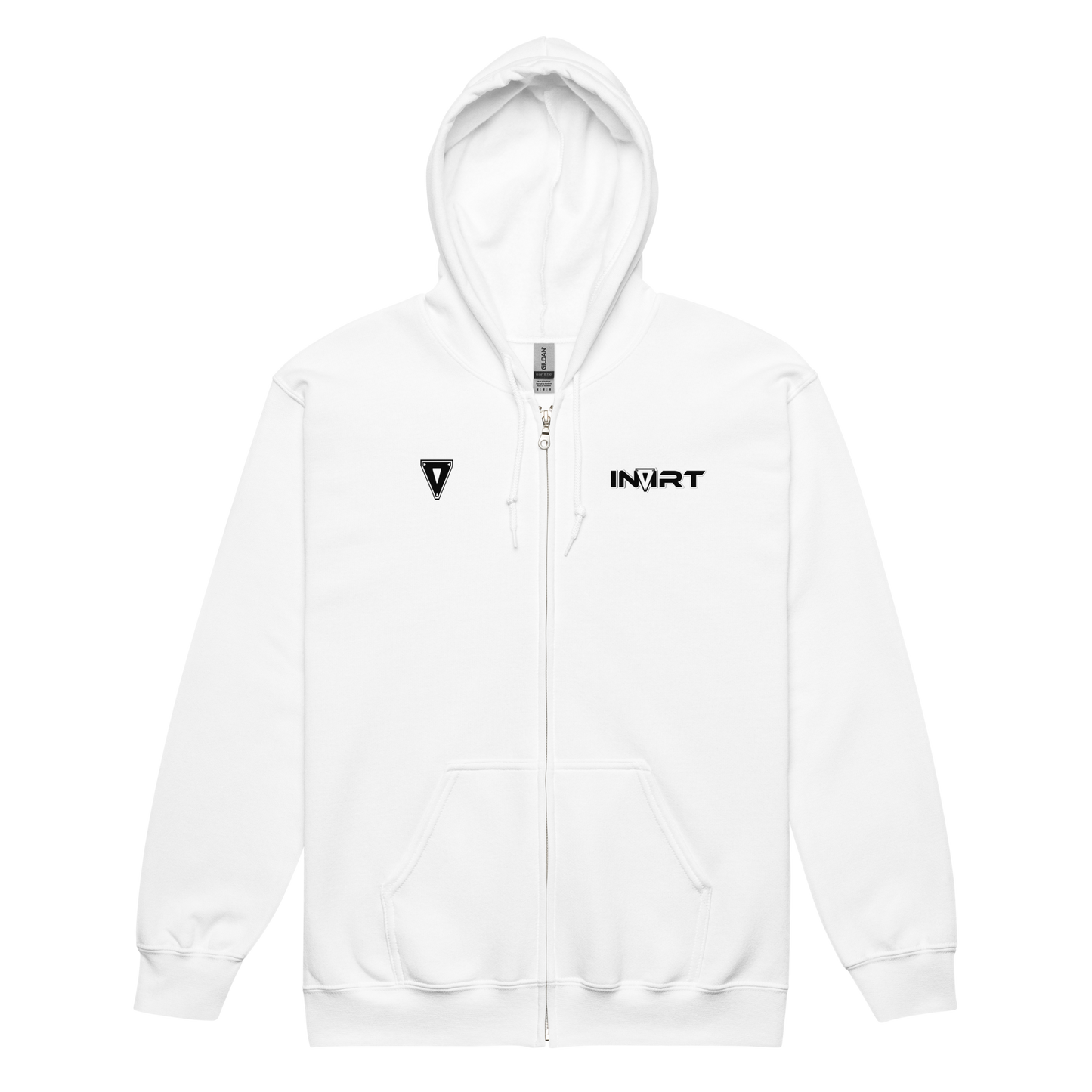 White Heavy Blend Zip Hoodie Unisex