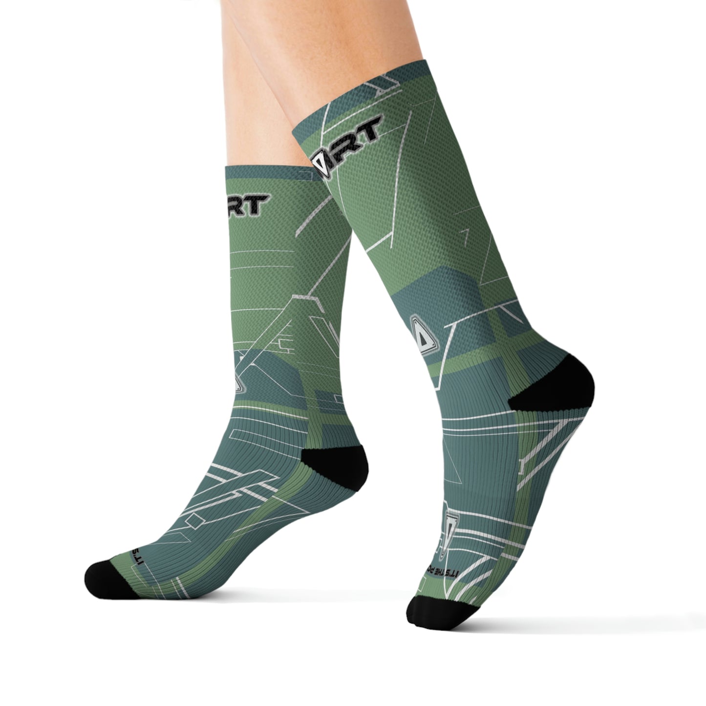 INVIRT™ Neutral Green DuoTone Socks