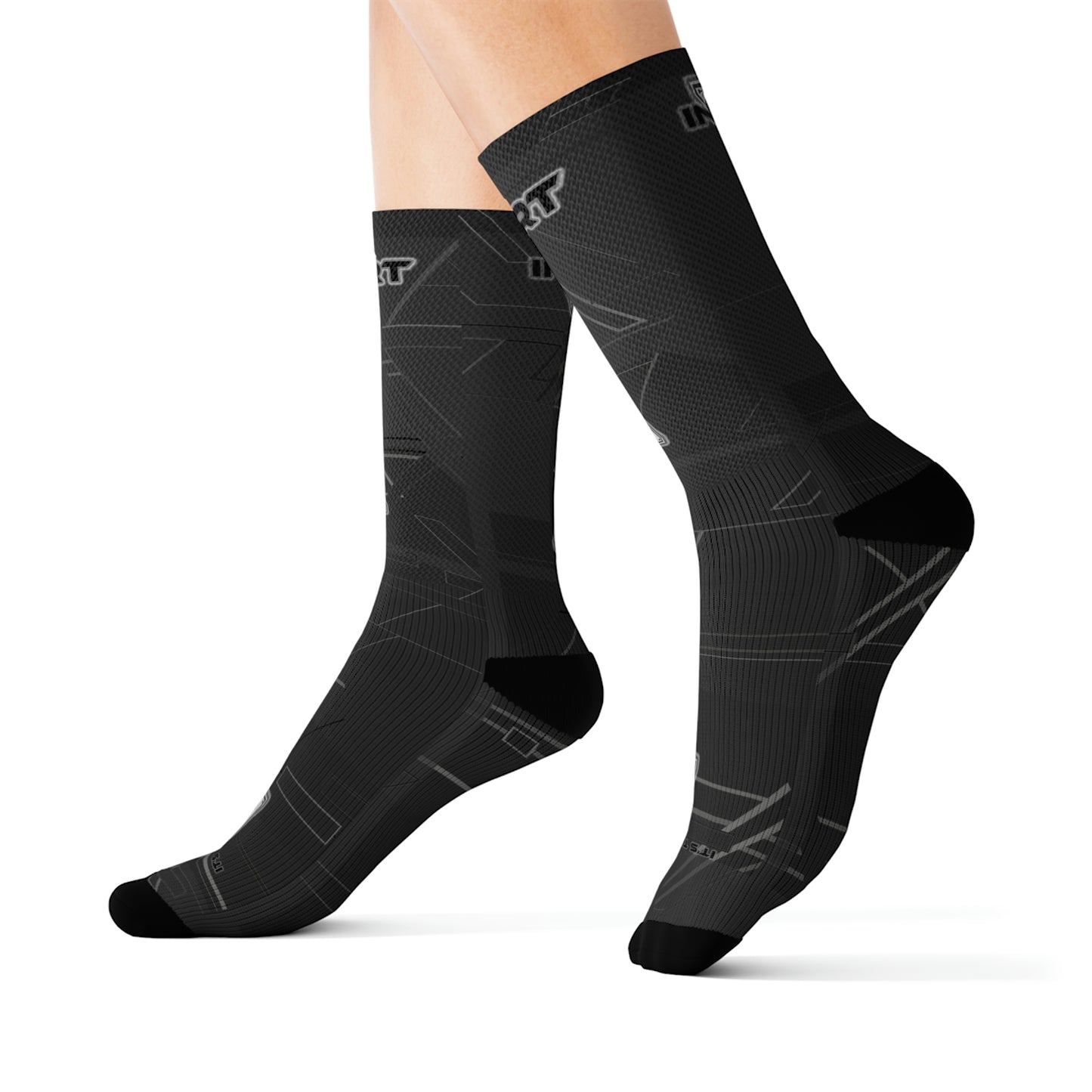 Neutral Dark Grey Socks